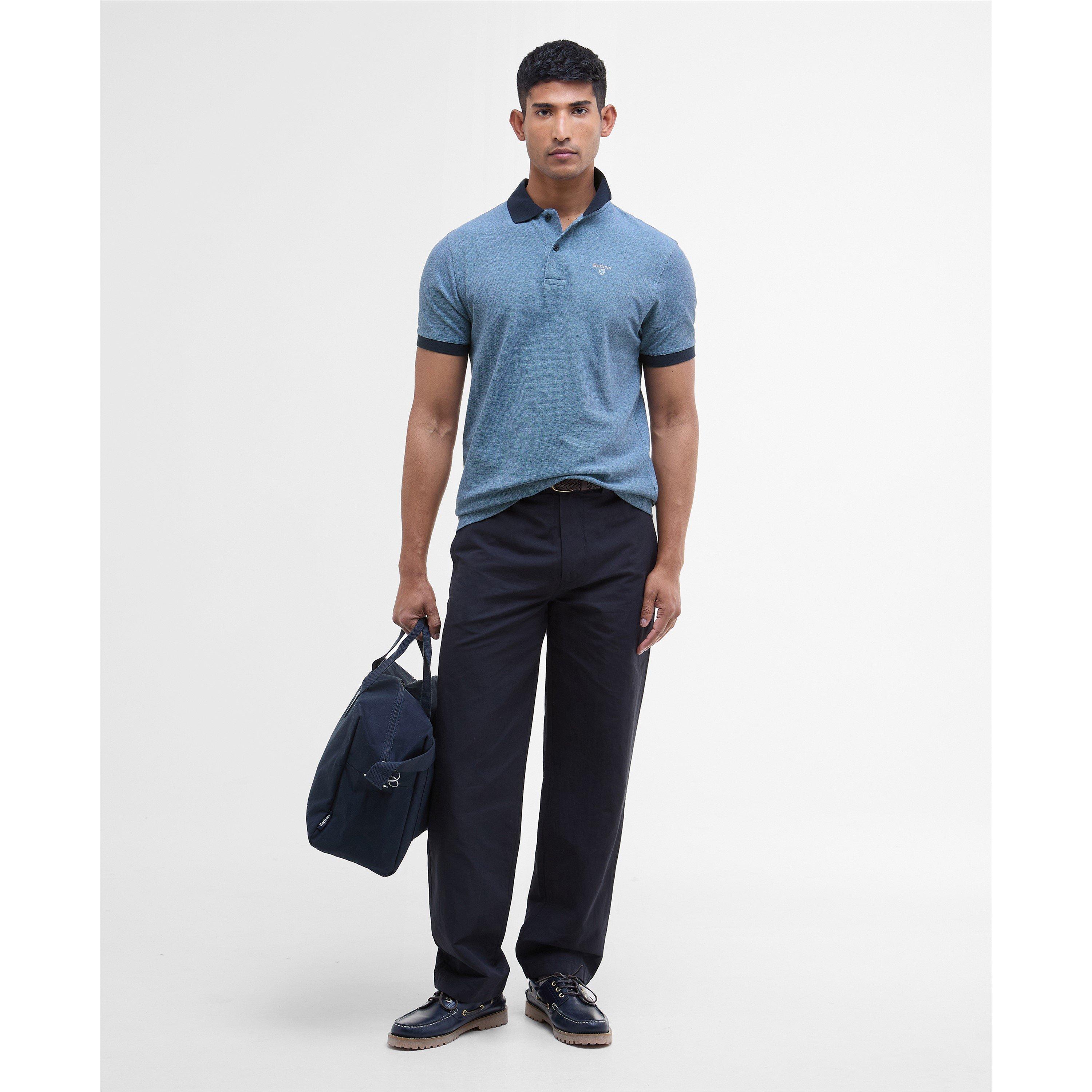 Navy NY91 - Barbour - Mens Sports Polo Mix Shirt - 6