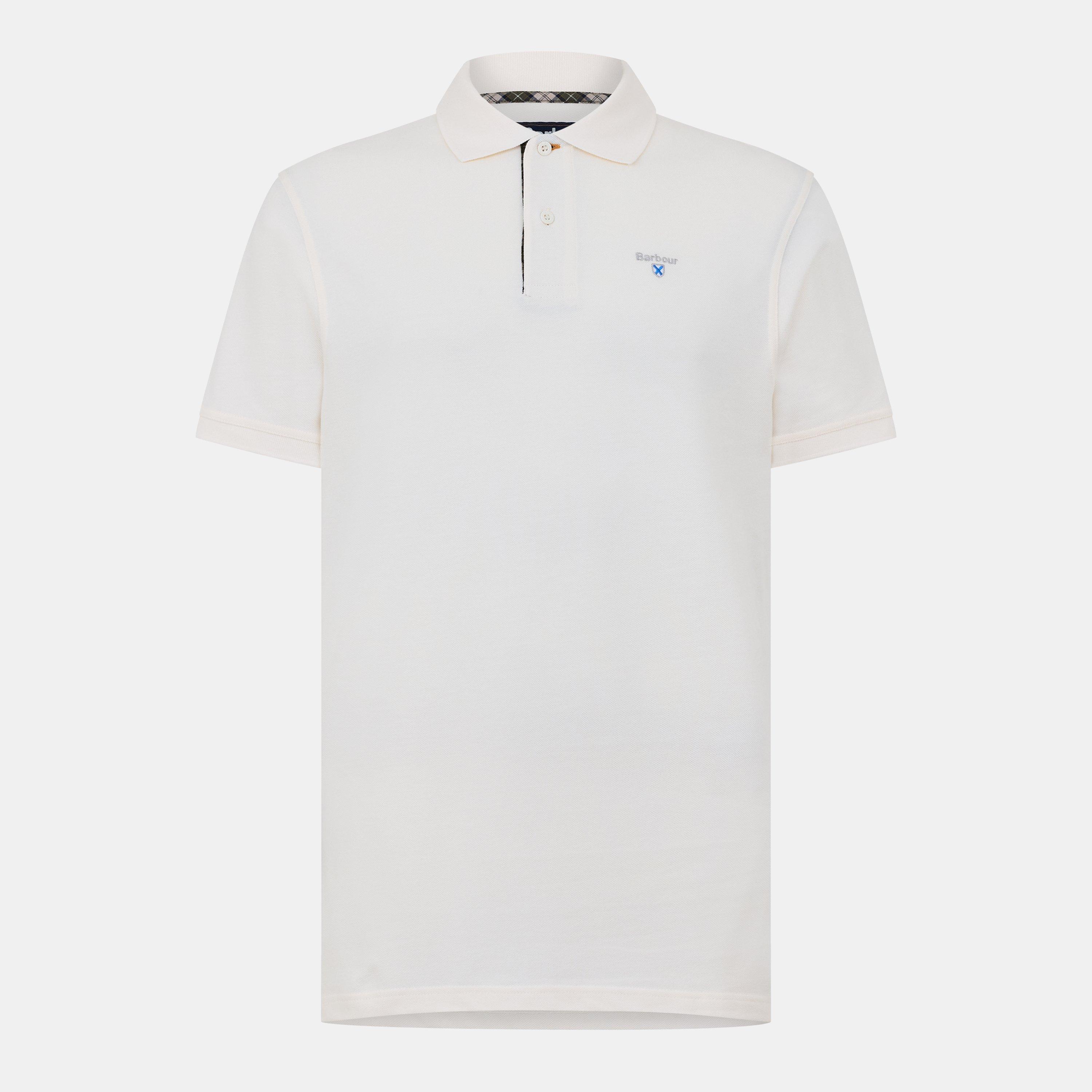 Whisper White - Barbour - Mens Sports Polo Mix Shirt - 1