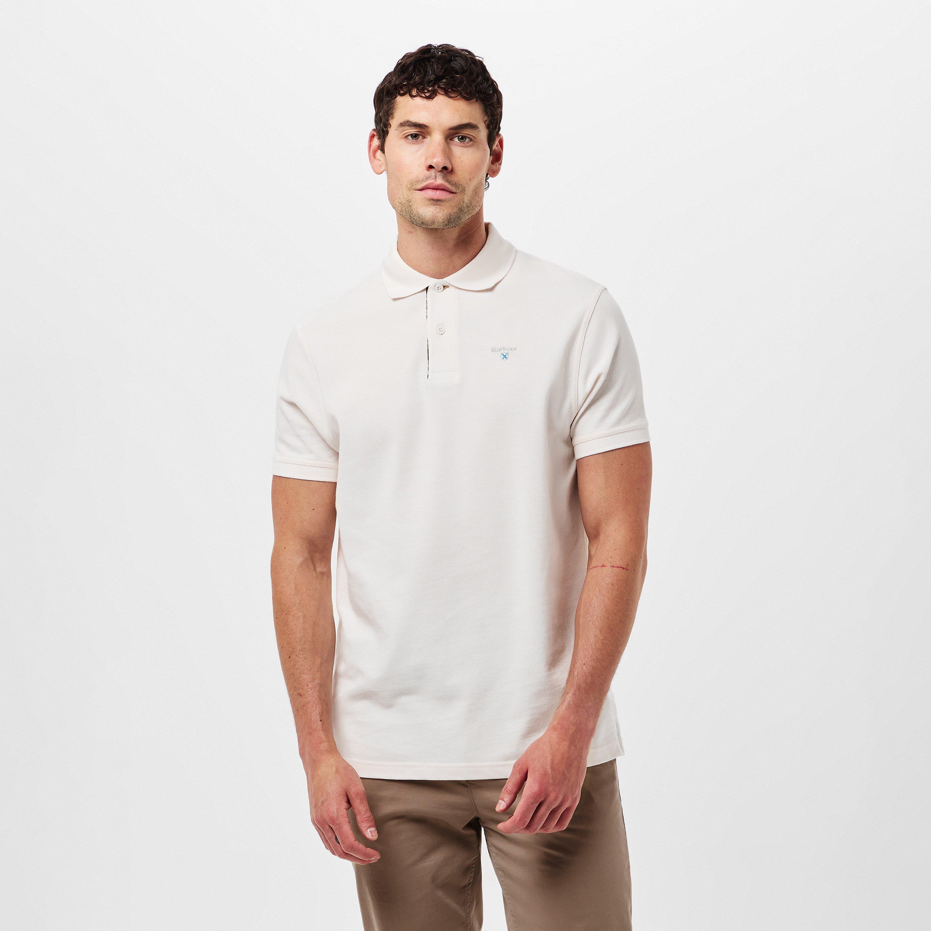 Whisper White - Barbour - Mens Sports Polo Mix Shirt - 3
