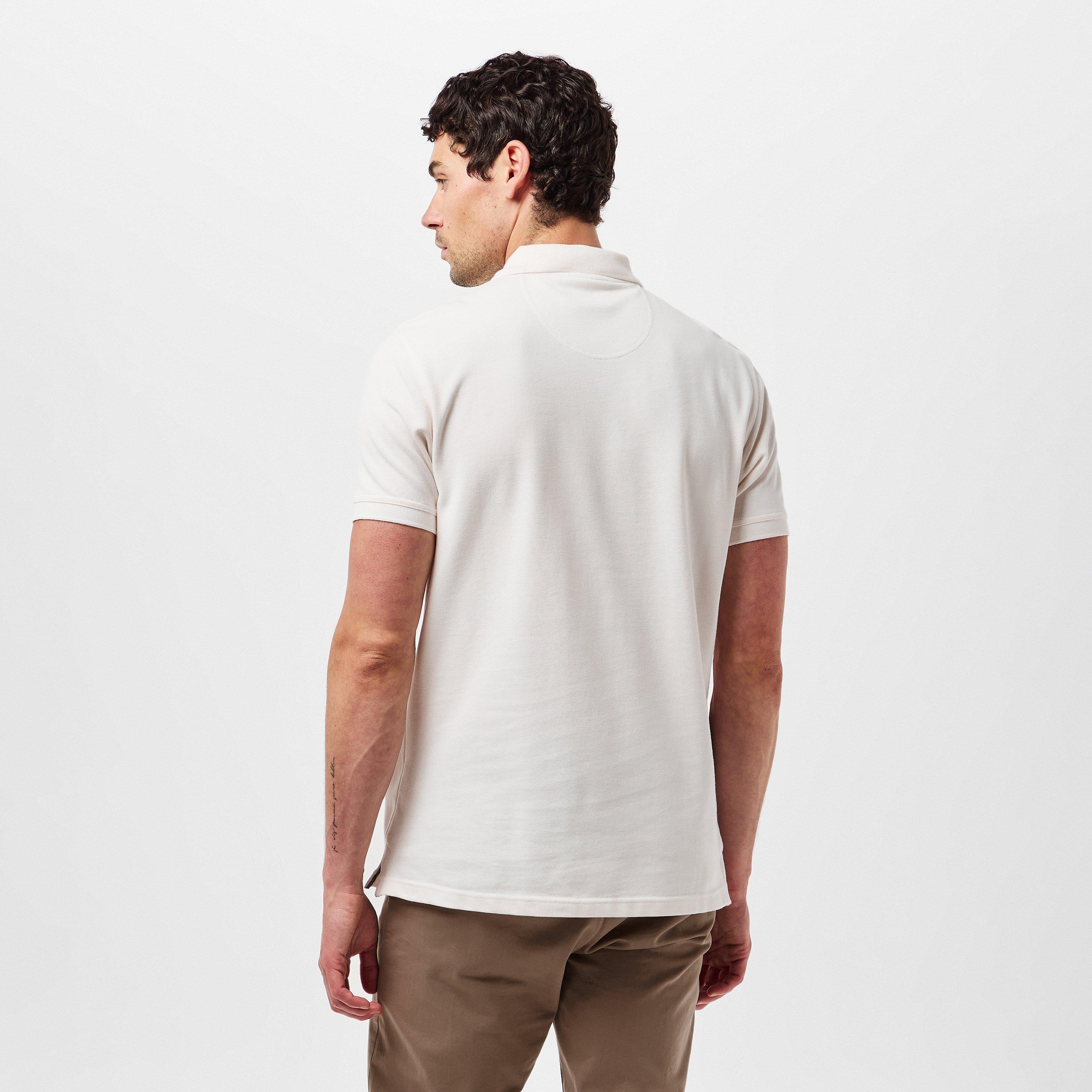 Whisper White - Barbour - Mens Sports Polo Mix Shirt - 4