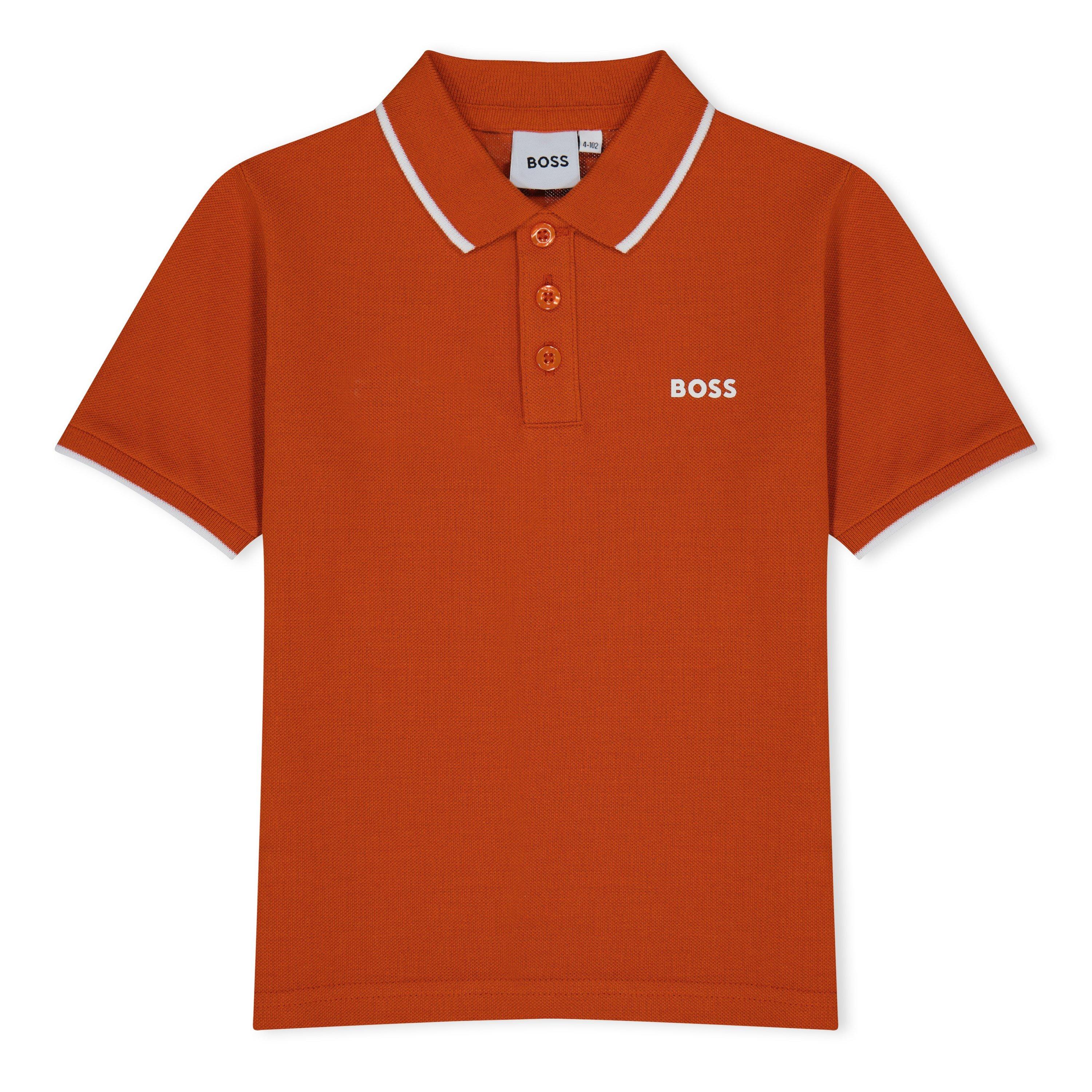 Boys boss polo discount