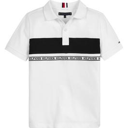 Tommy Hilfiger Tape Polo Shirt Juniors