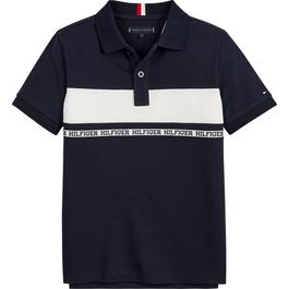 Tommy Hilfiger Tape Polo Shirt Juniors