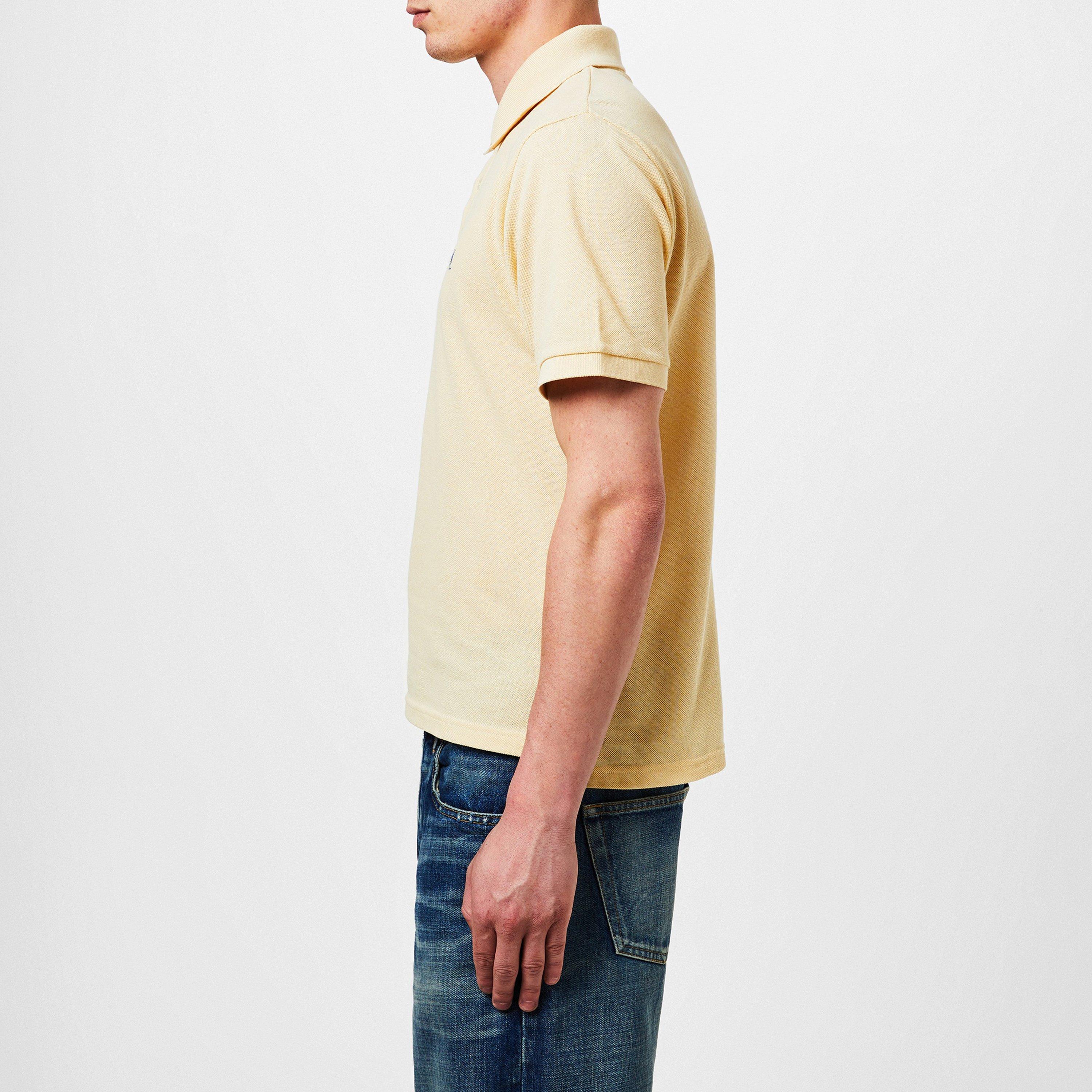 Yellow/Blue - Saint Laurent - Logo Pique Polo Shirt - 2