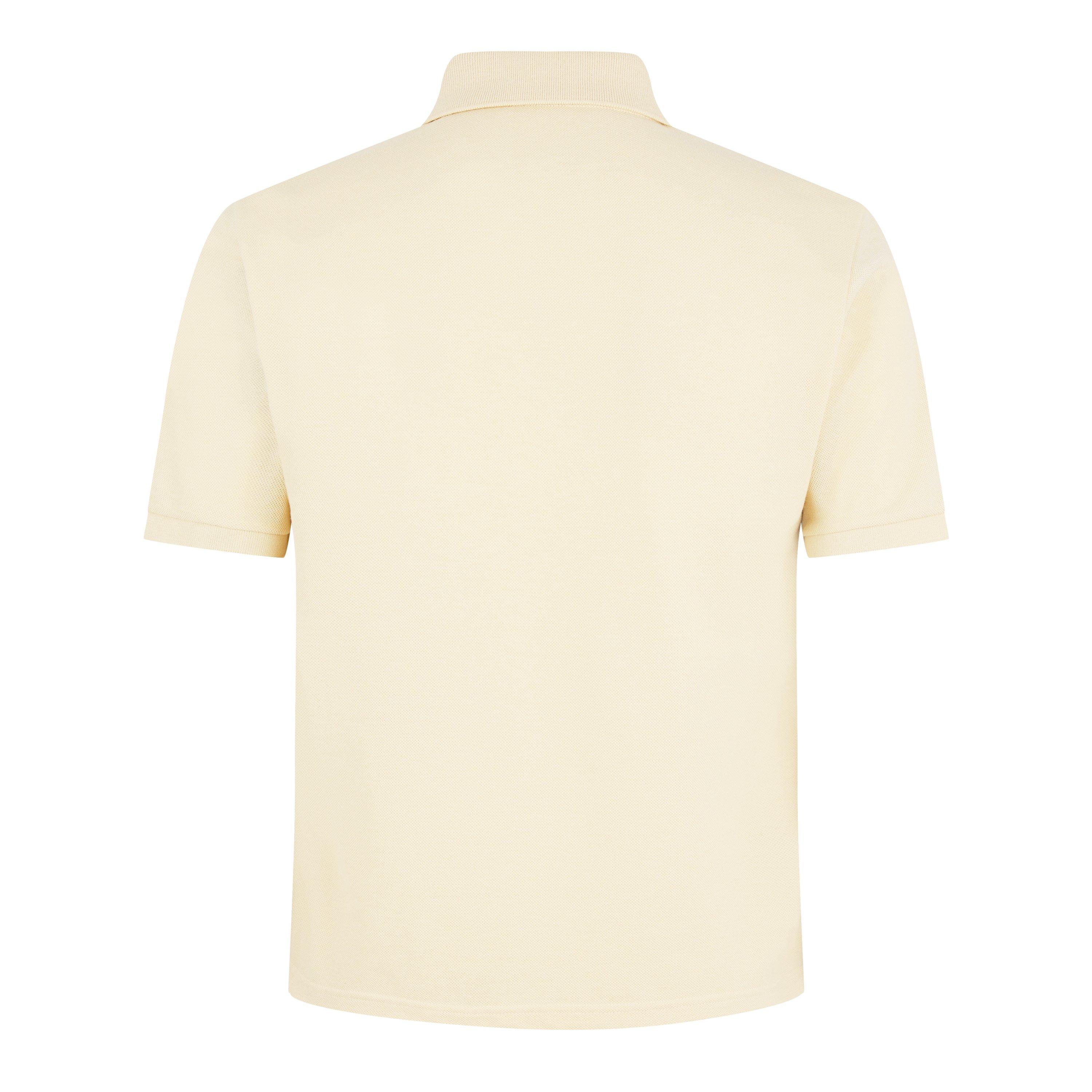 Yellow/Blue - Saint Laurent - Logo Pique Polo Shirt - 7