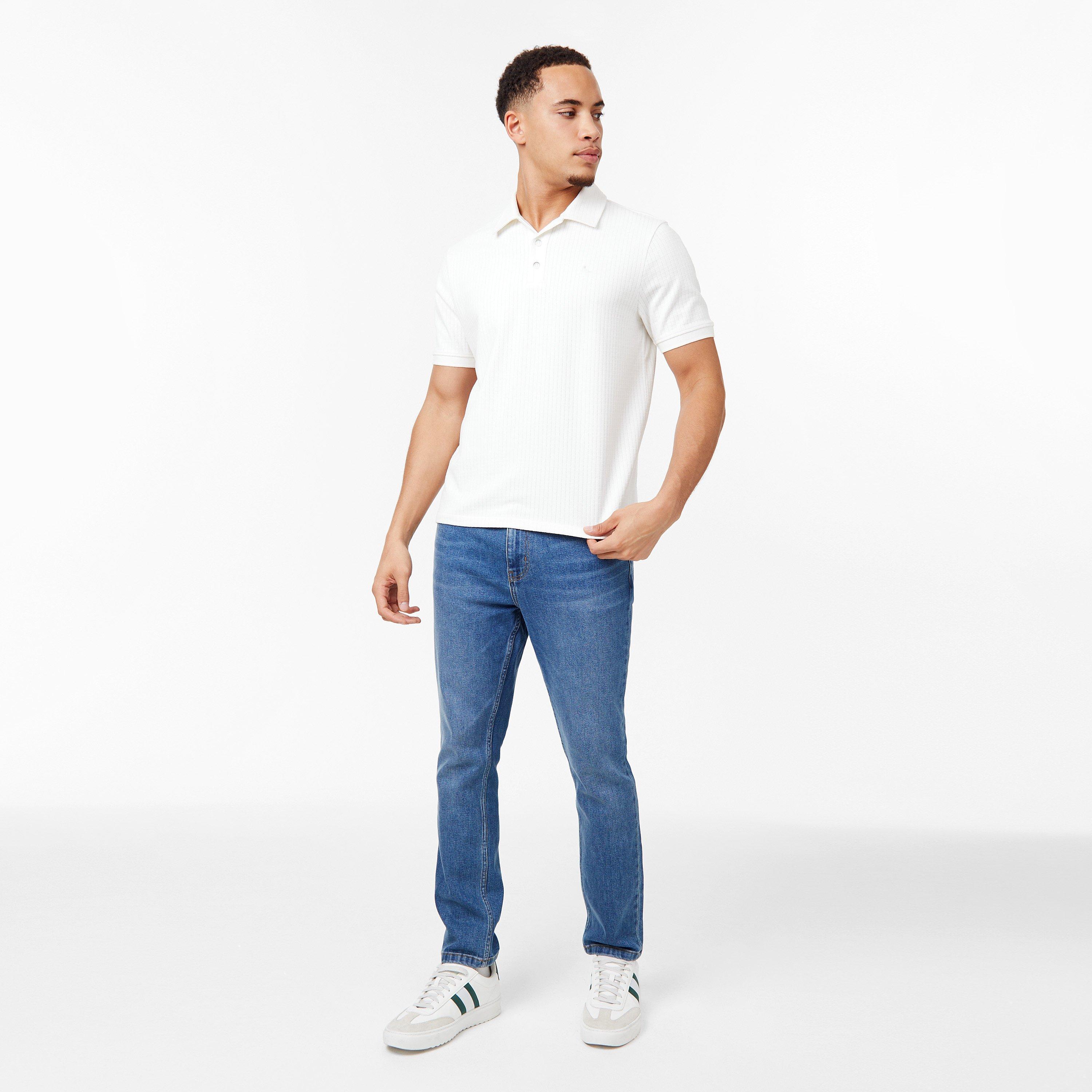 Cream - Jack Wills - Waffle Polo - 4