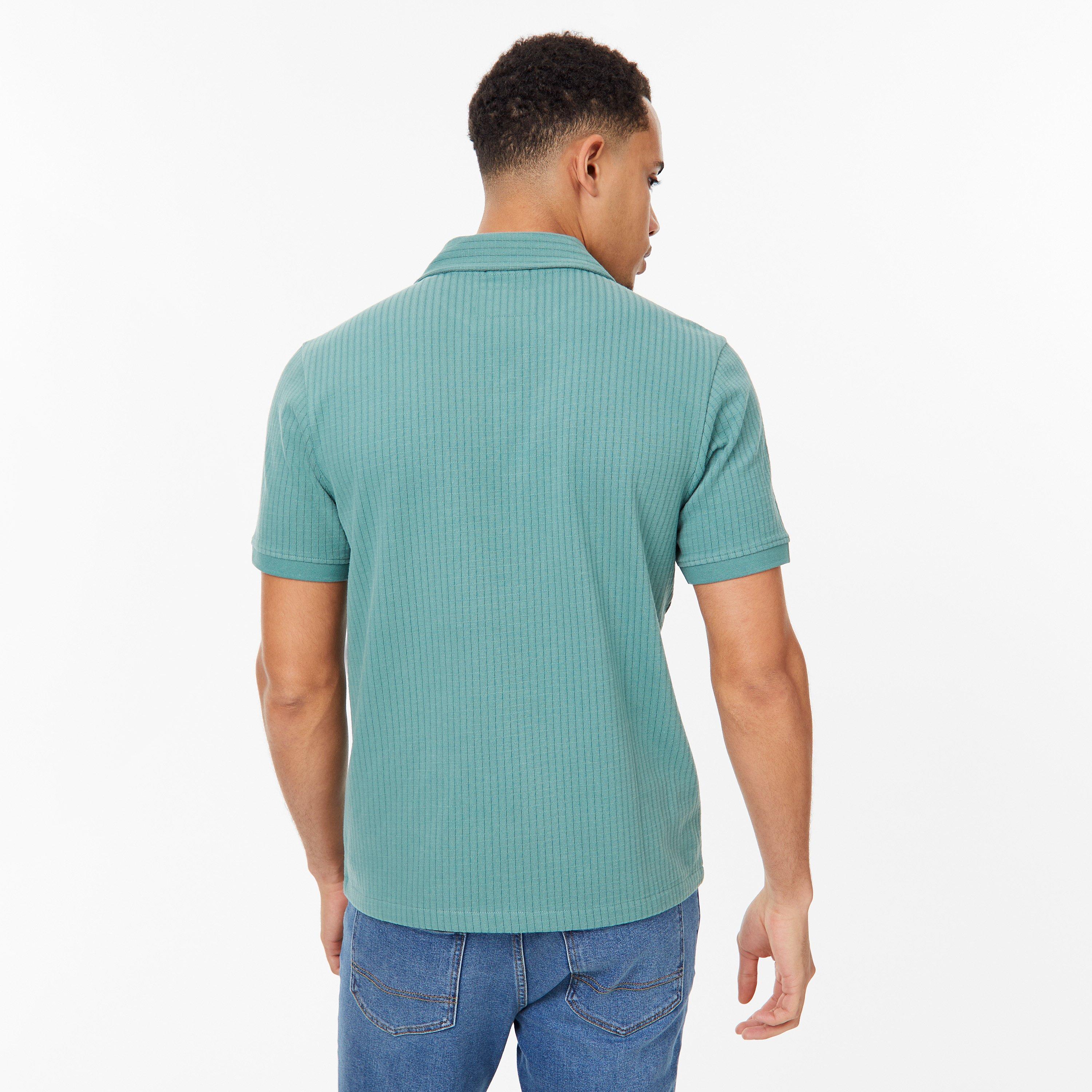 Sea Green - Jack Wills - Waffle Polo - 2