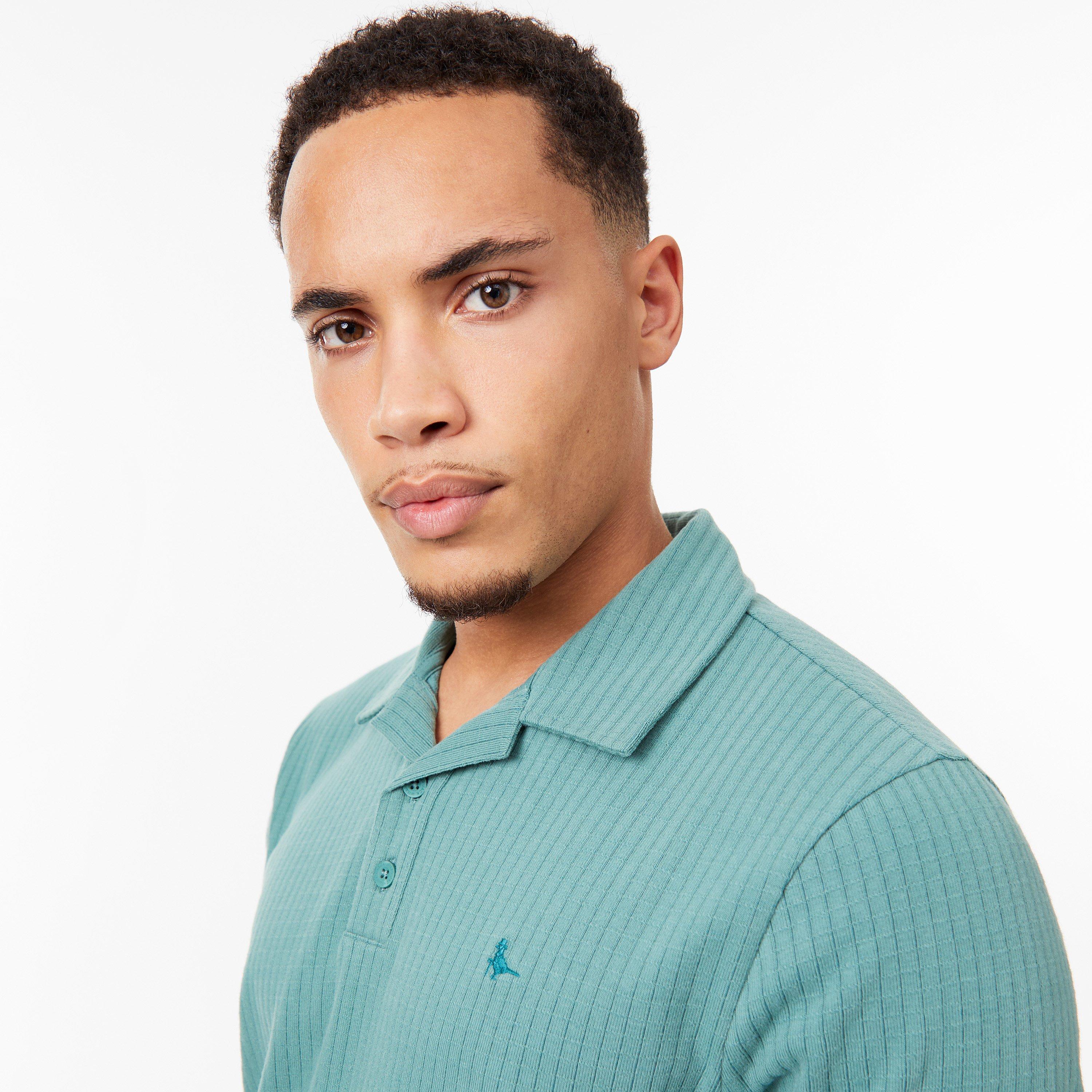 Sea Green - Jack Wills - Waffle Polo - 3