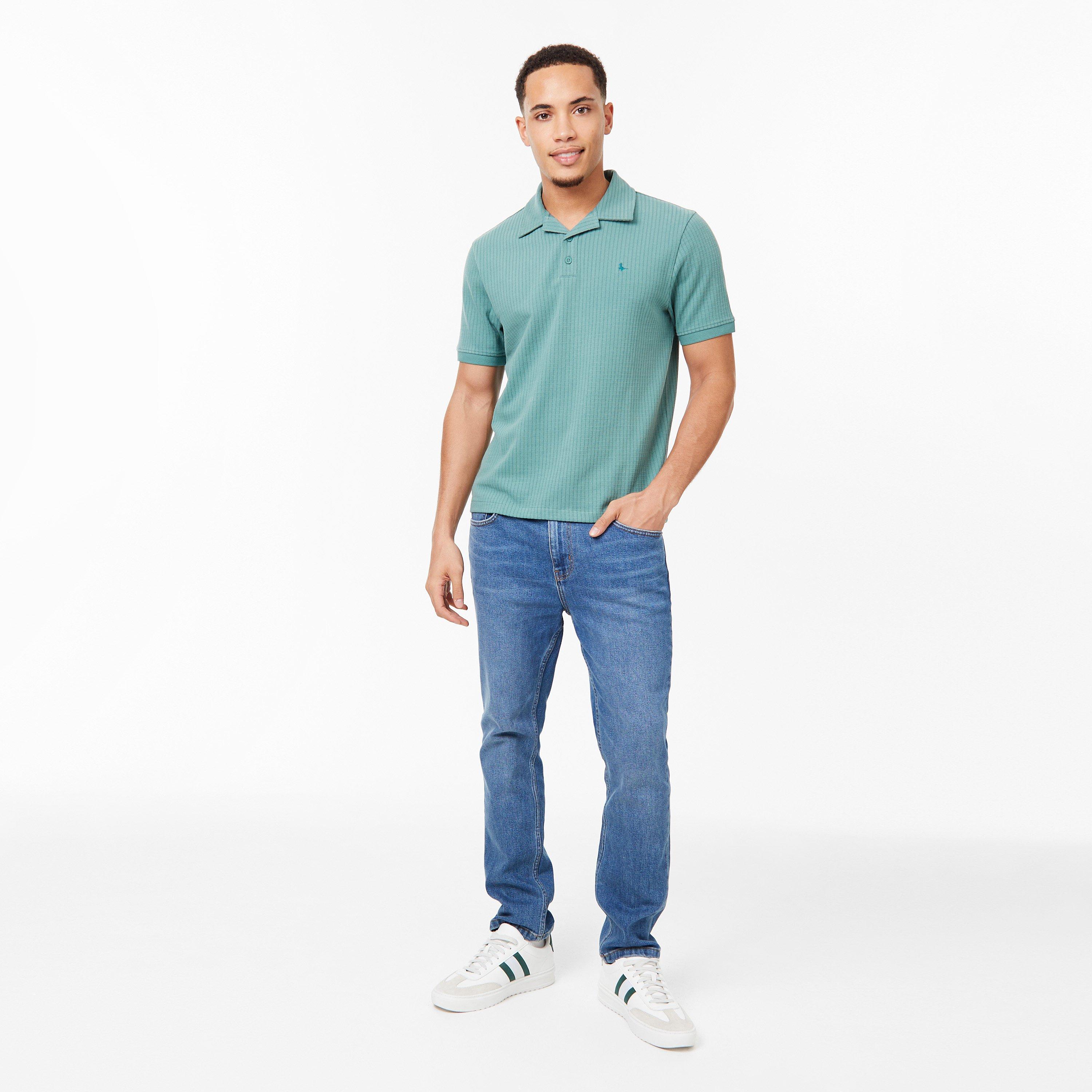 Sea Green - Jack Wills - Waffle Polo - 4