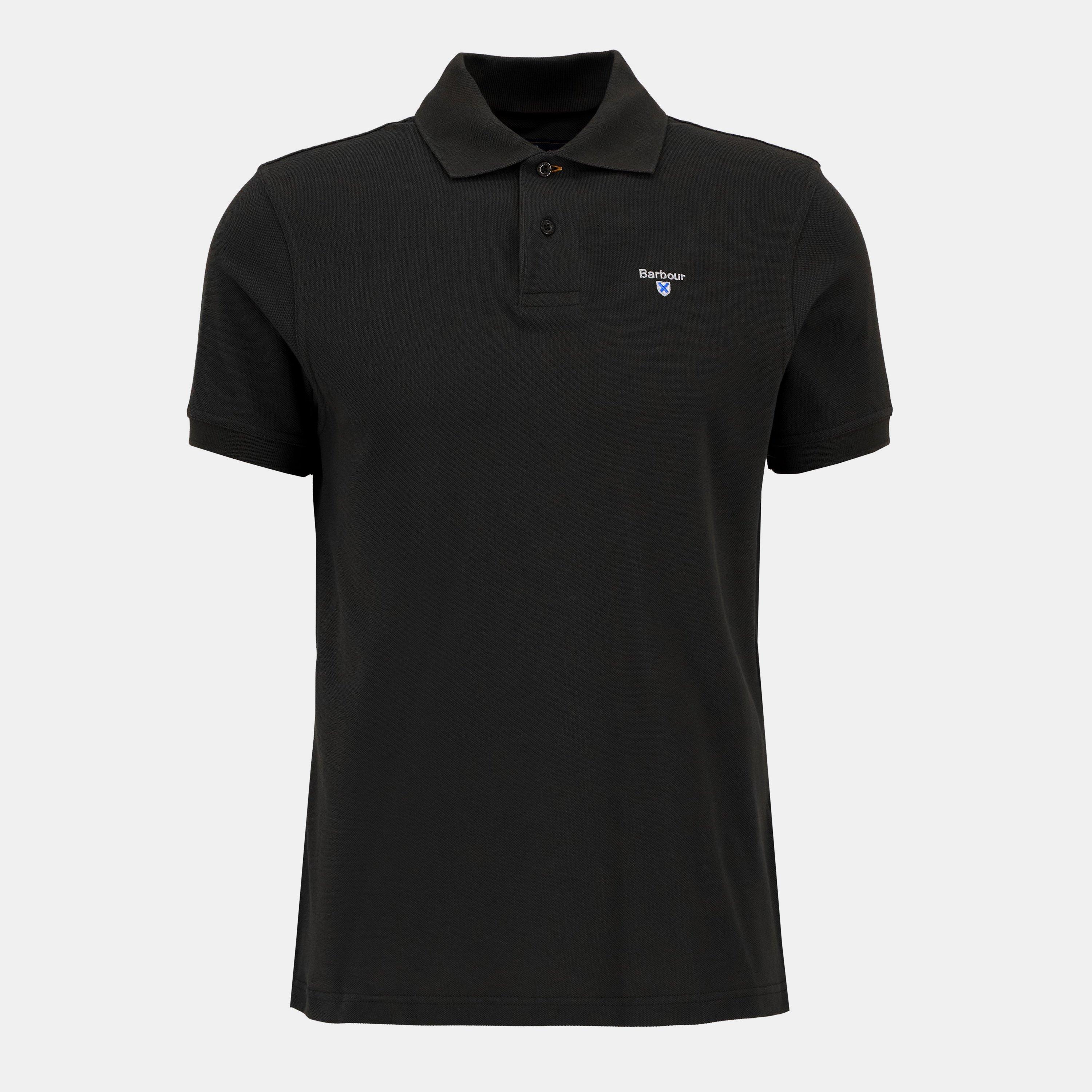 Barbour Men's Sports Polo Shirt - Black BK31 - S