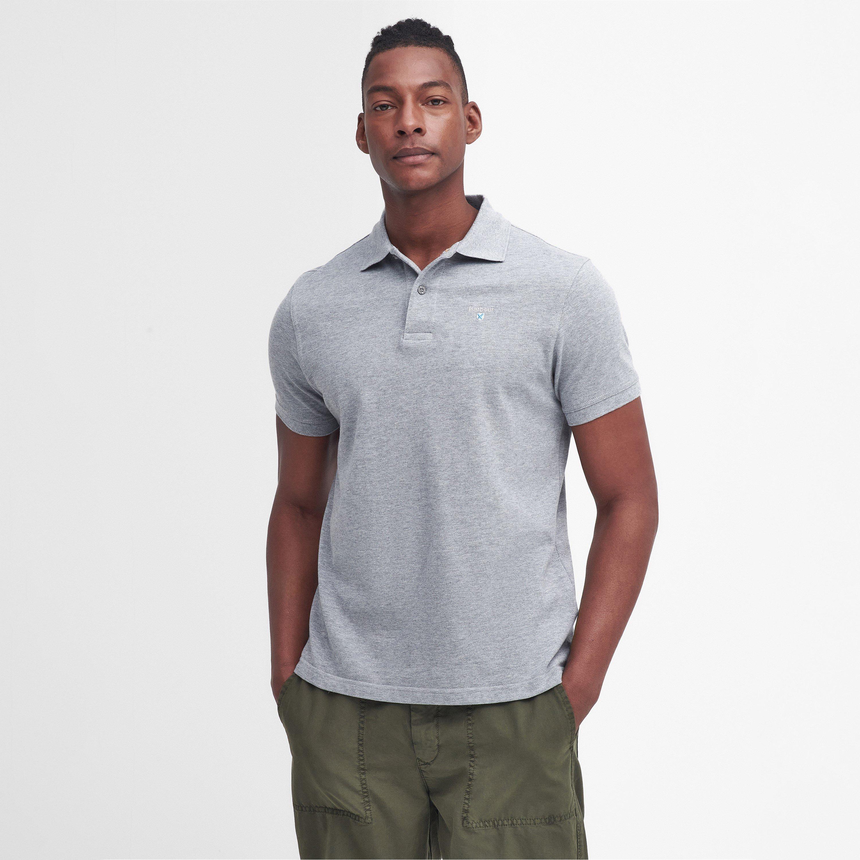 Grey Marl GY52 - Barbour - Men's Sports Polo Shirt - 2