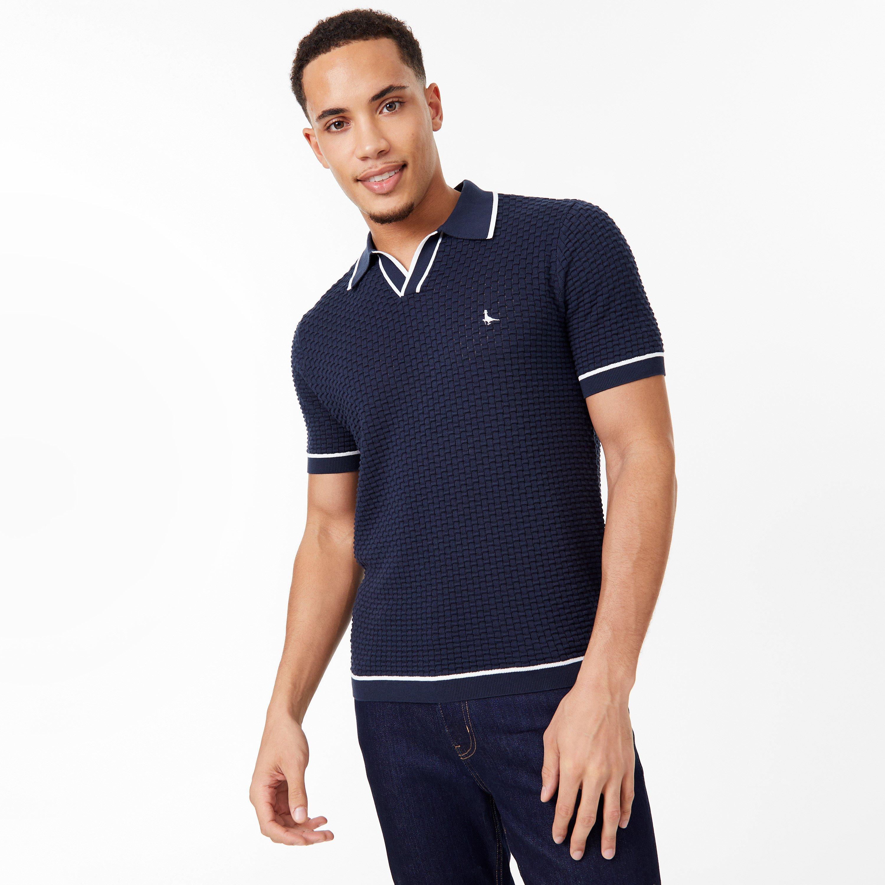 Navy - Jack Wills - Texture Polo - 2