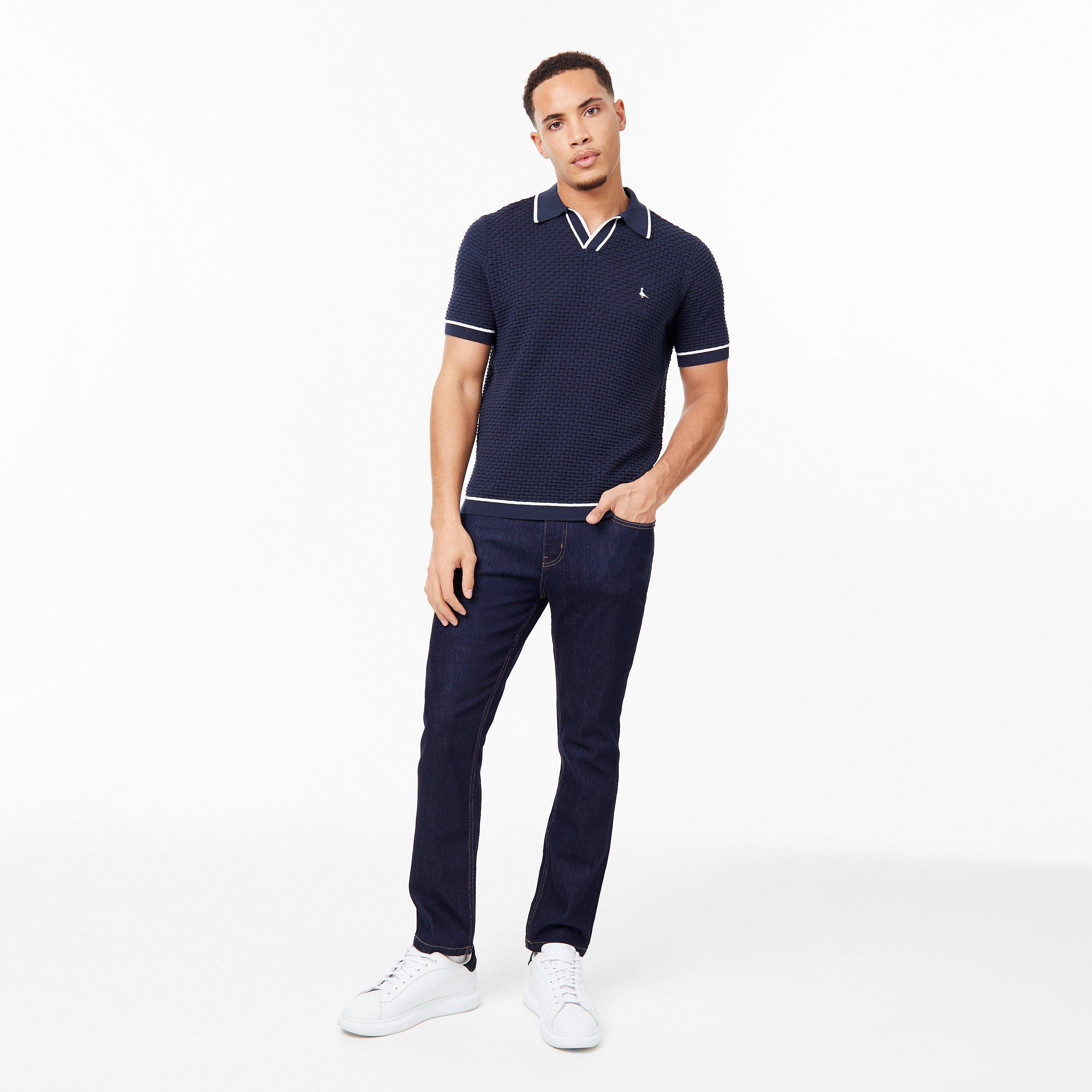 Navy - Jack Wills - Texture Polo - 4