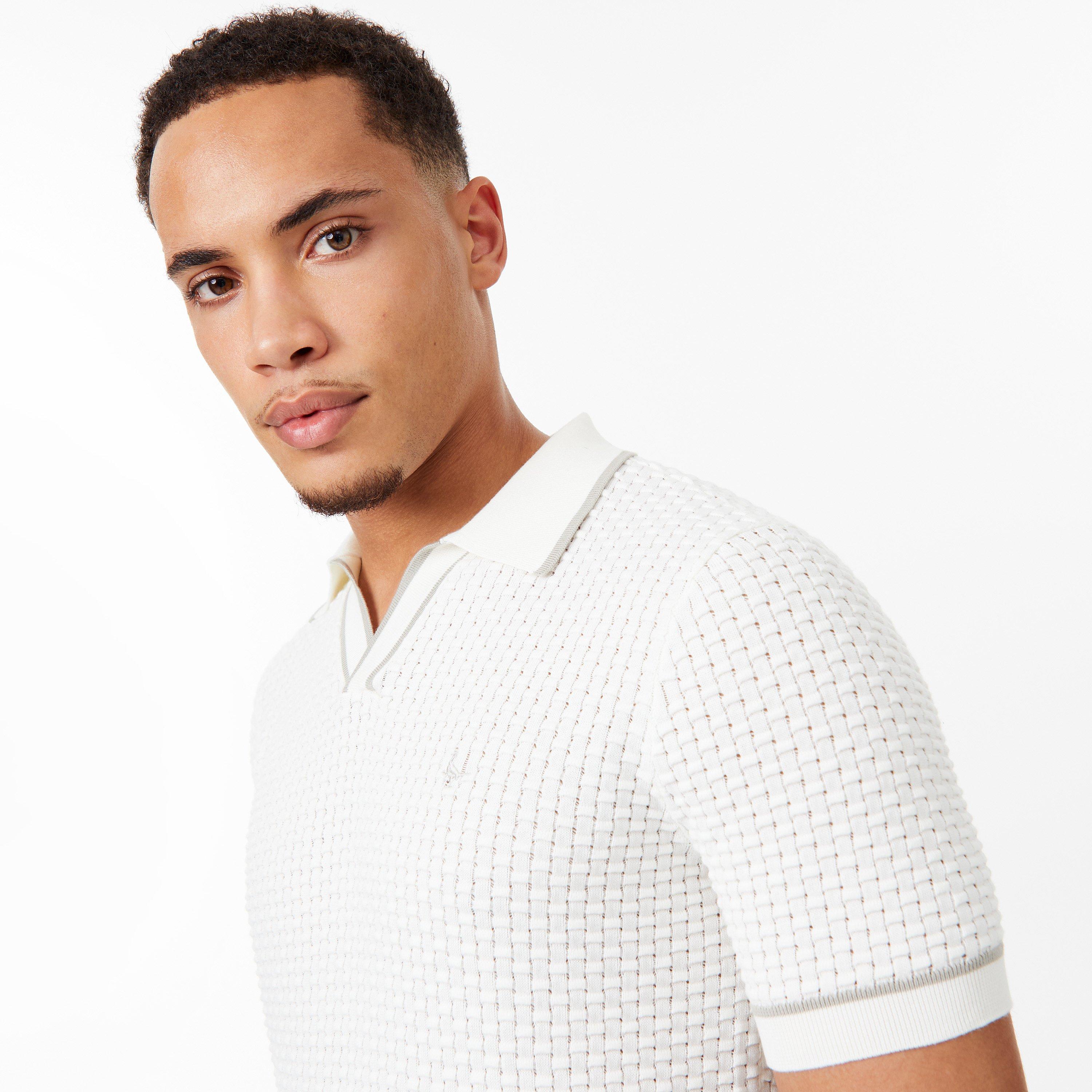 Cream - Jack Wills - Texture Polo - 3