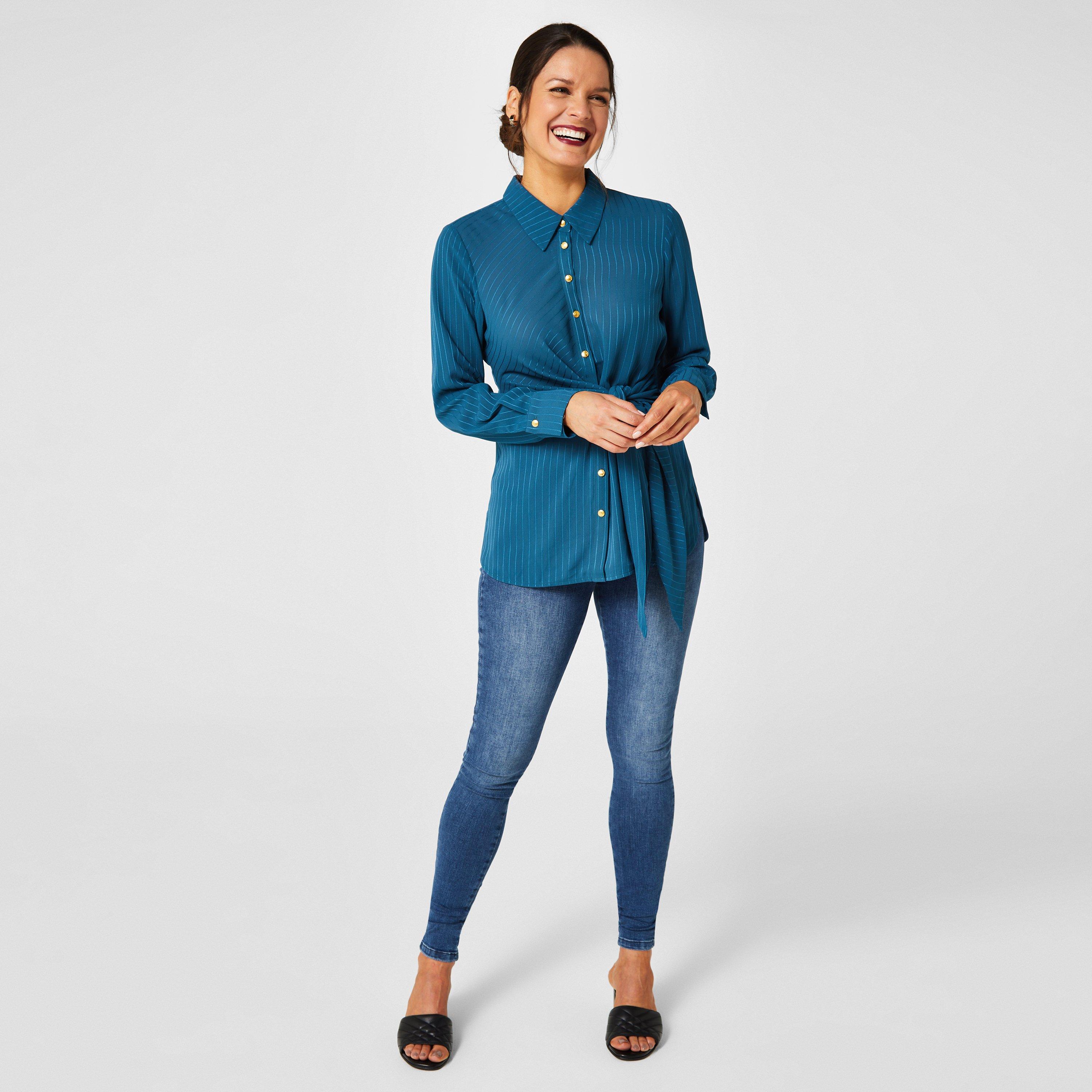 Legion Blauw - Biba - Tie Side Shirt - 4