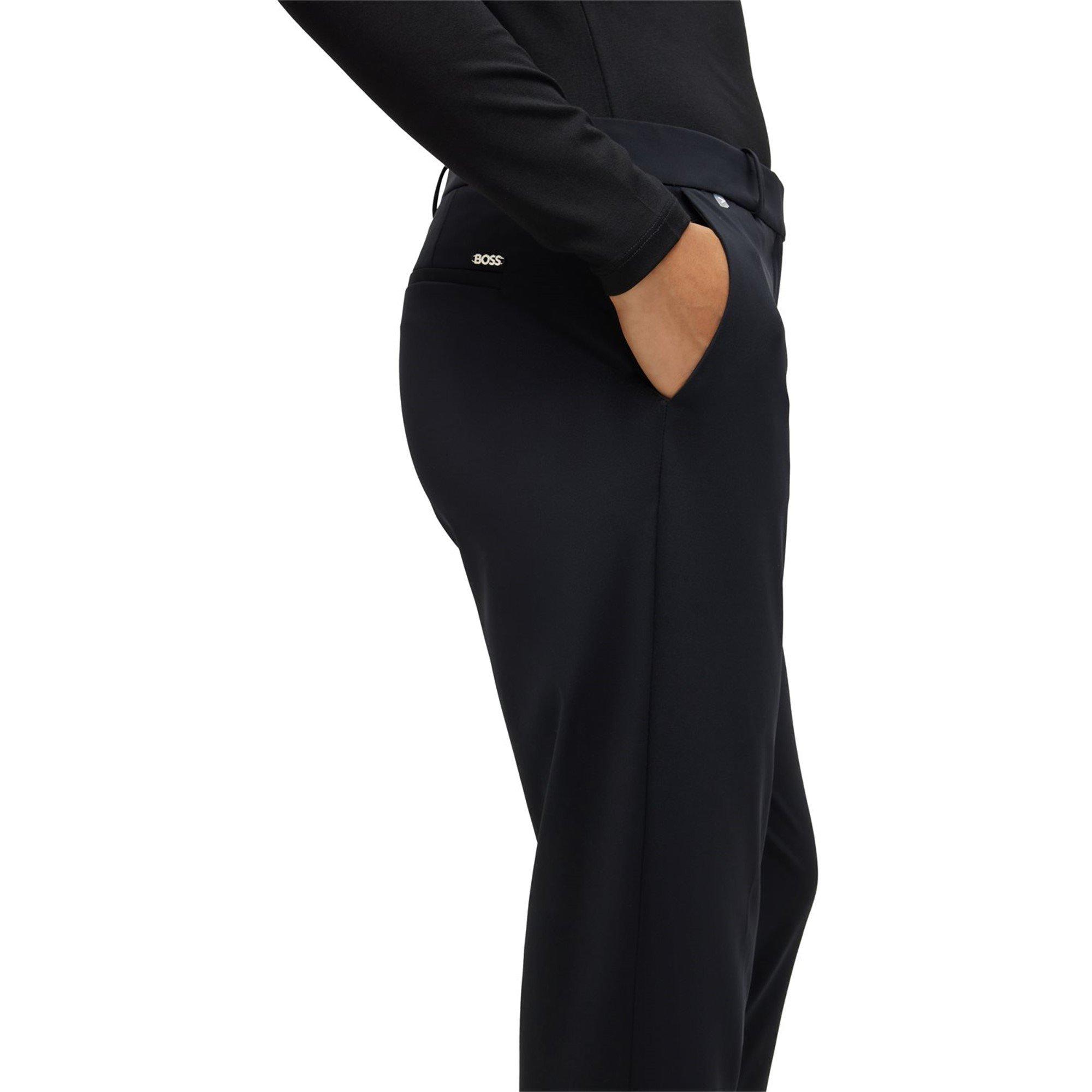 Black 001 - Boss - Women's Tobaluka9 Straight Trousers - 4