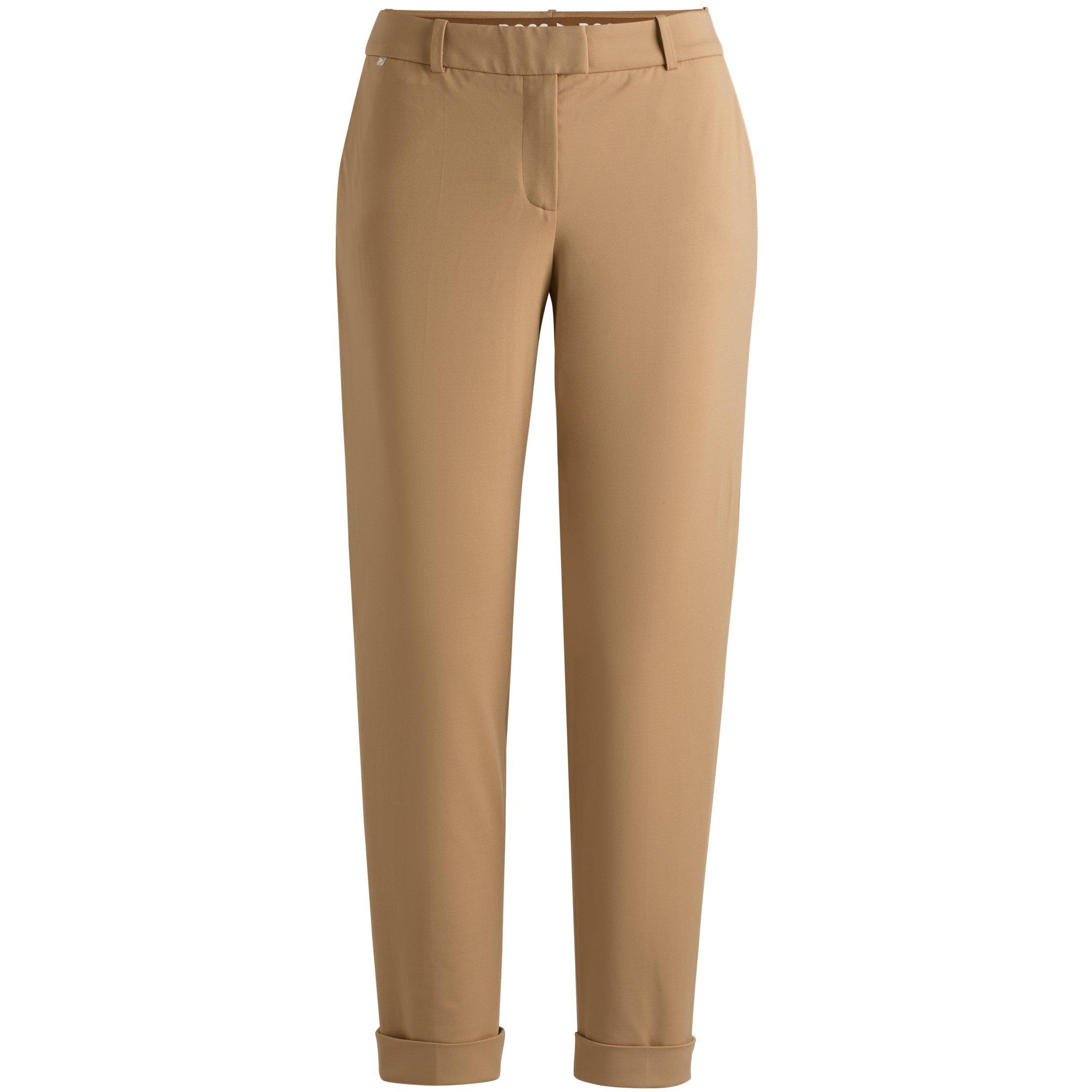 Boss Women's Tobaluka9 Straight Trousers - Medium Beige - 4 (XXS)