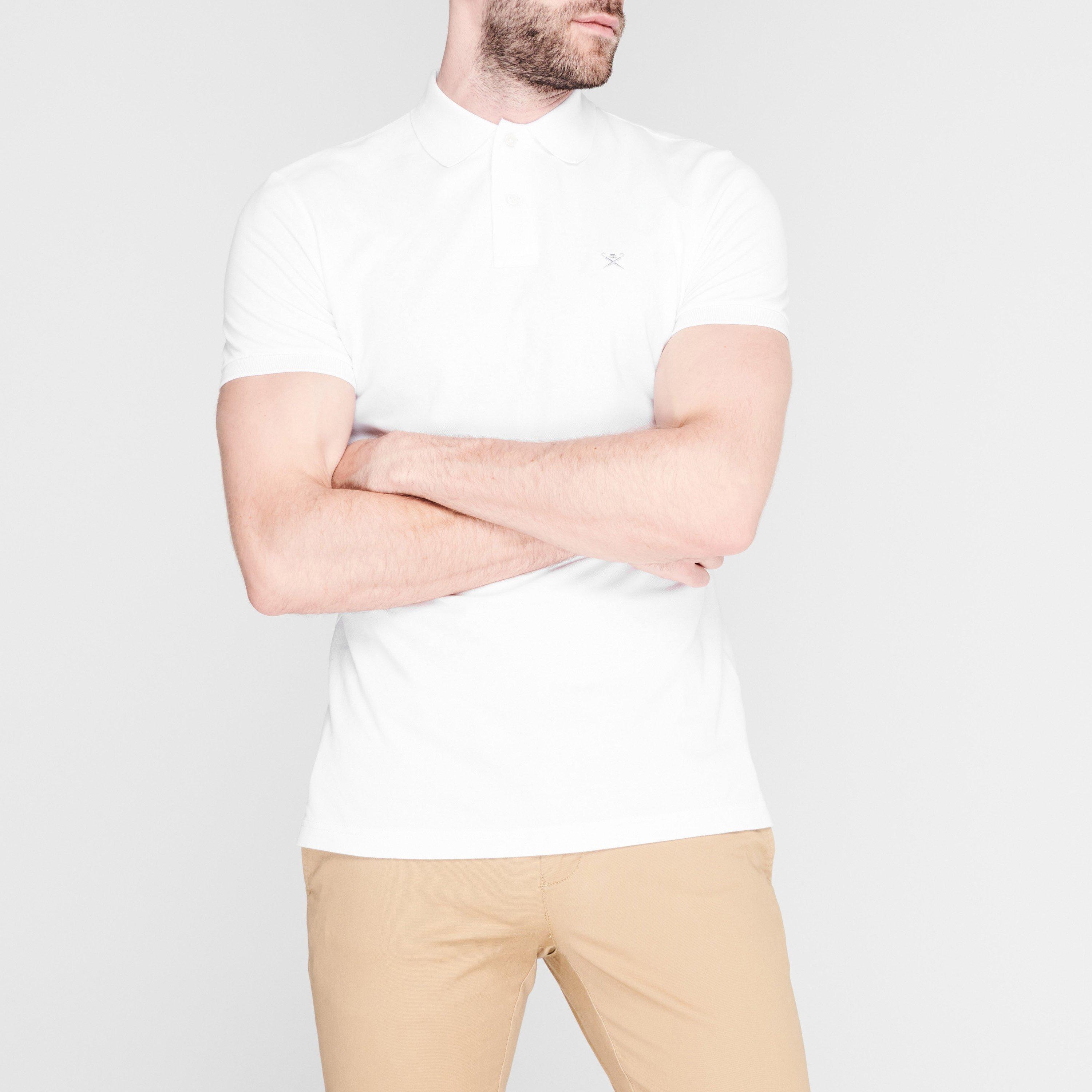 Optic White802 - Hackett - Logo Polo Shirt - 3