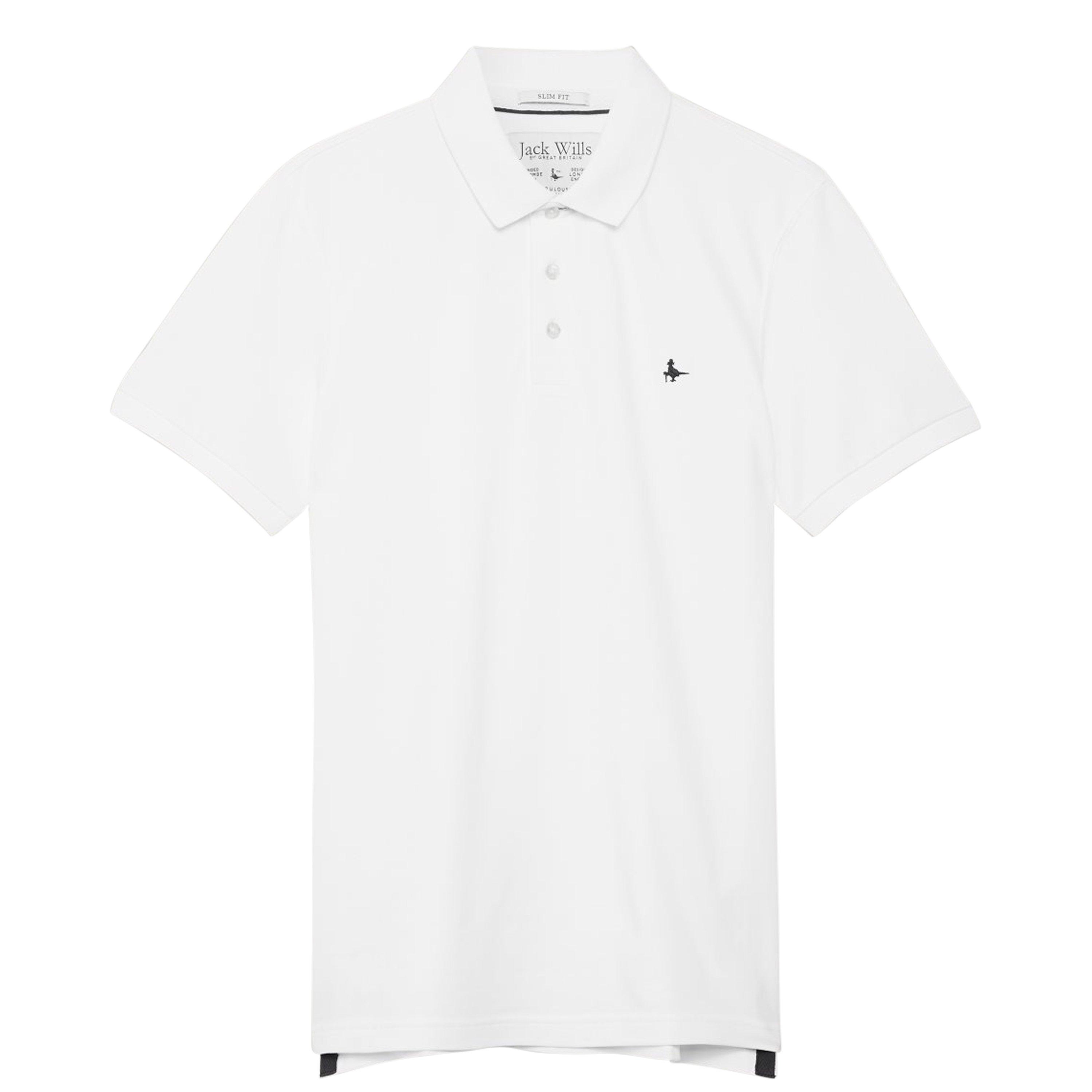 White - Jack Wills - Eaton Stretch Polo - 5