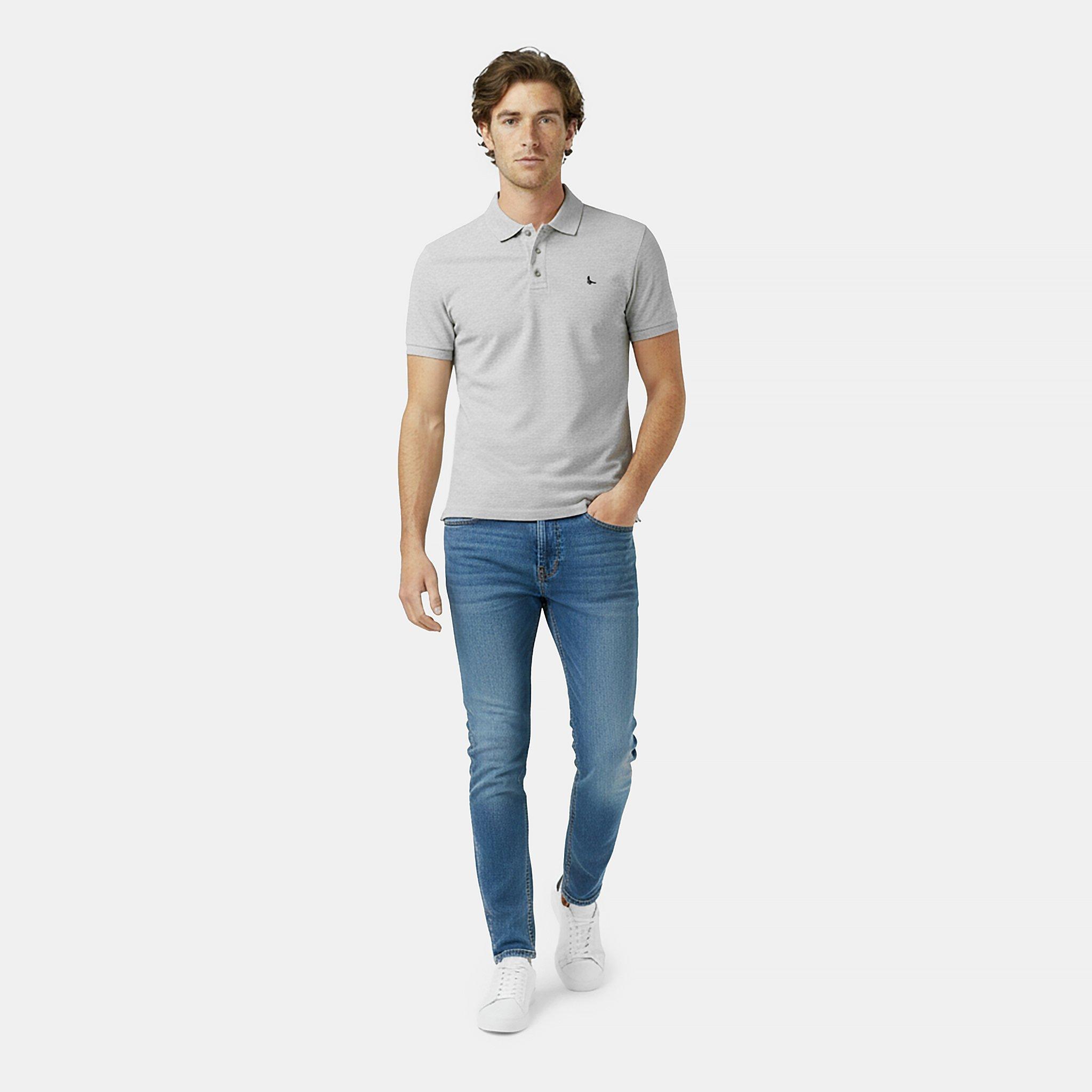 Grey Marl - Jack Wills - Jack Eaton Stretch Polo - 5