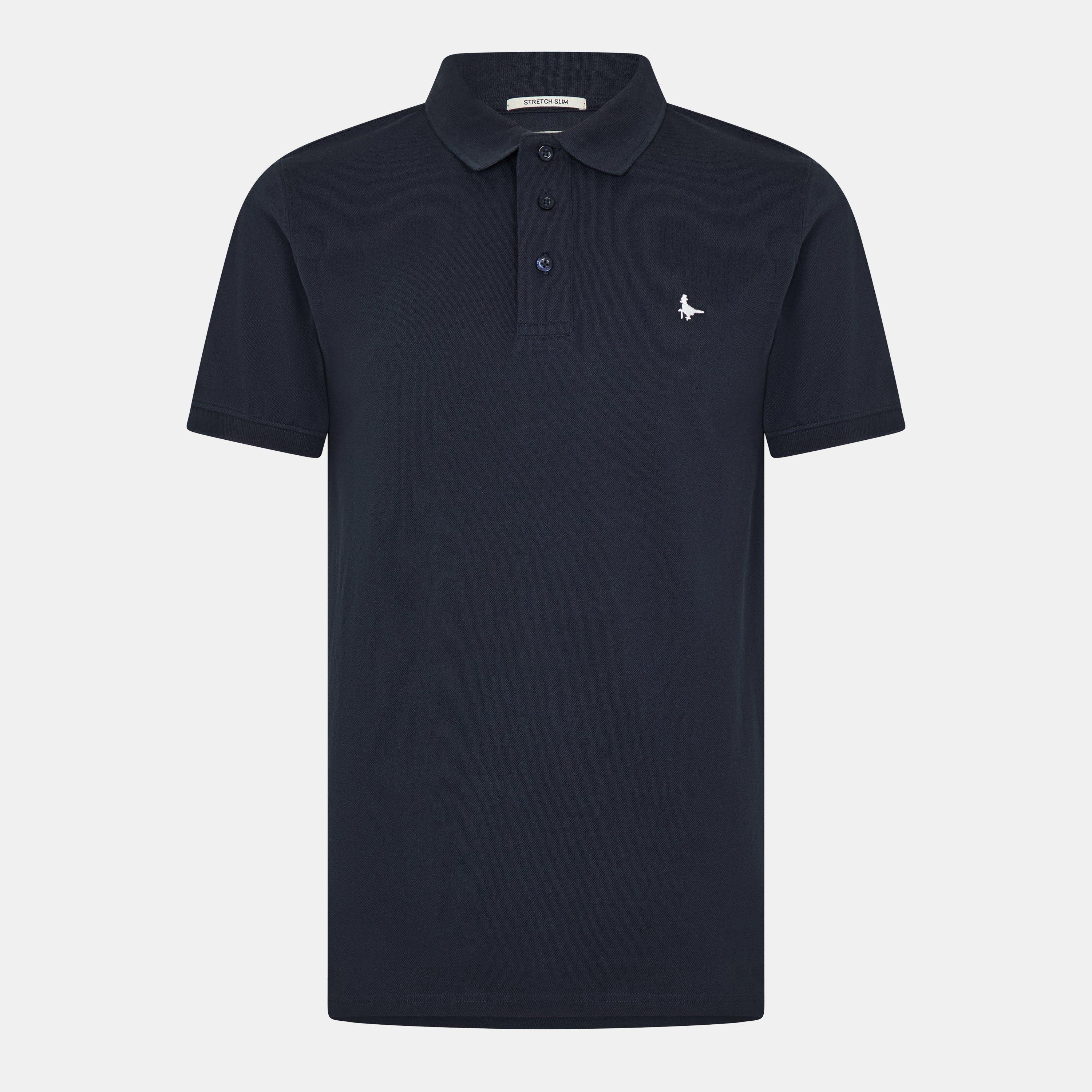 Navy - Jack Wills - Jack Eaton Stretch Polo - 1