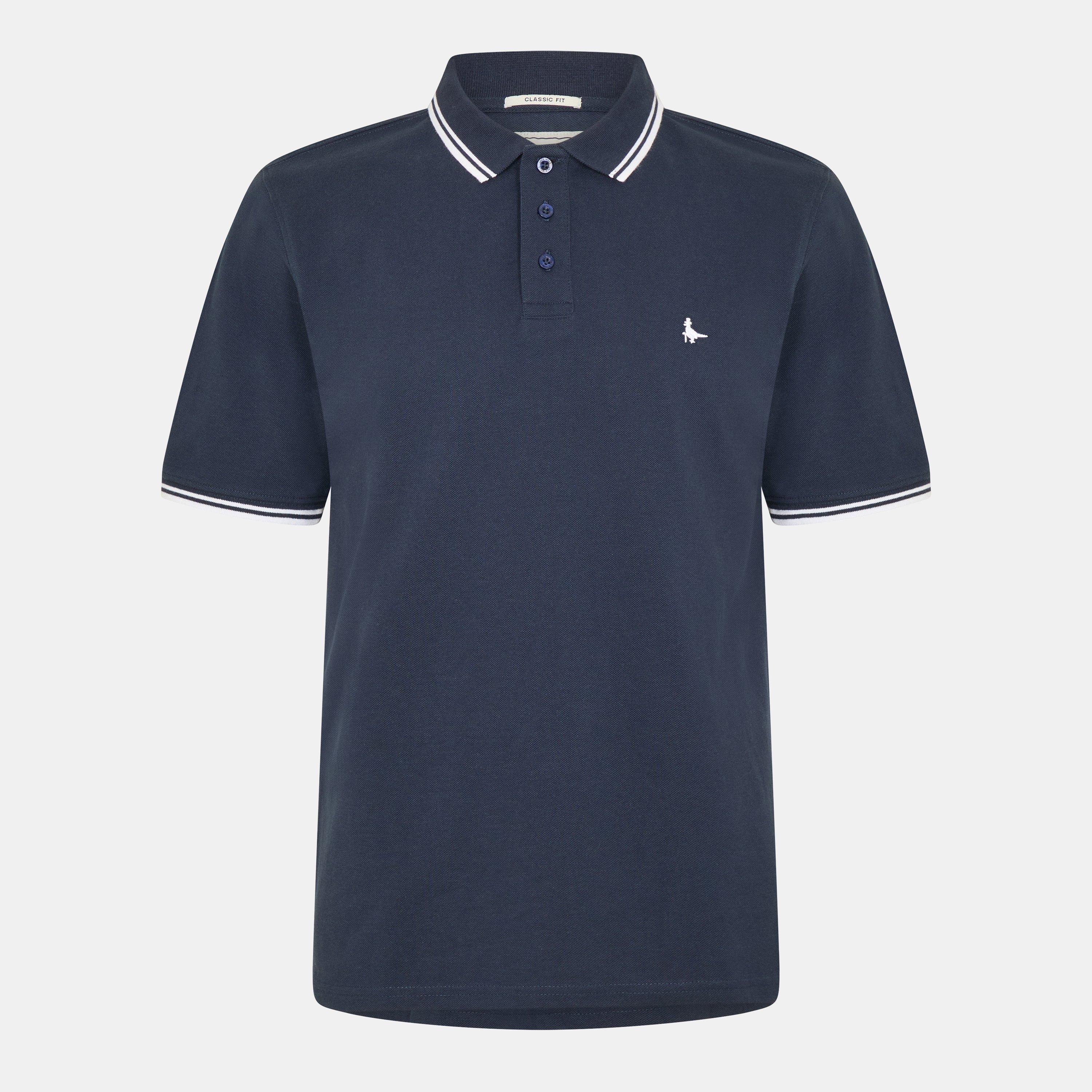 Jack Wills Men's Edgeware Tipped Polo - Navy - M