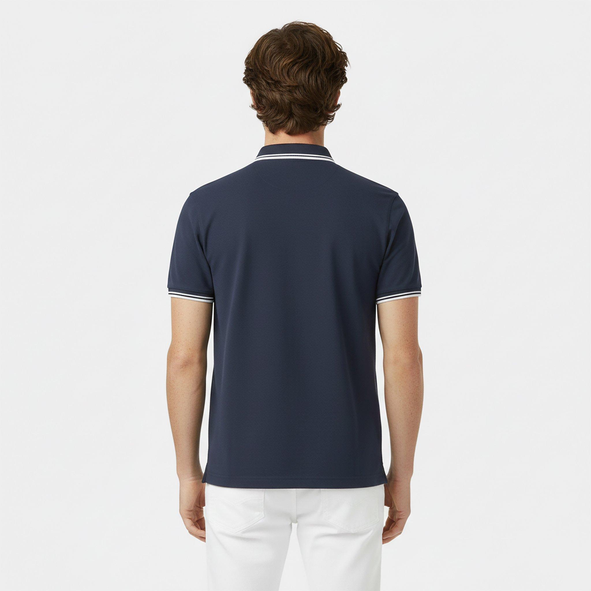 Navy - Jack Wills - Edgeware Tipped Polo - 4