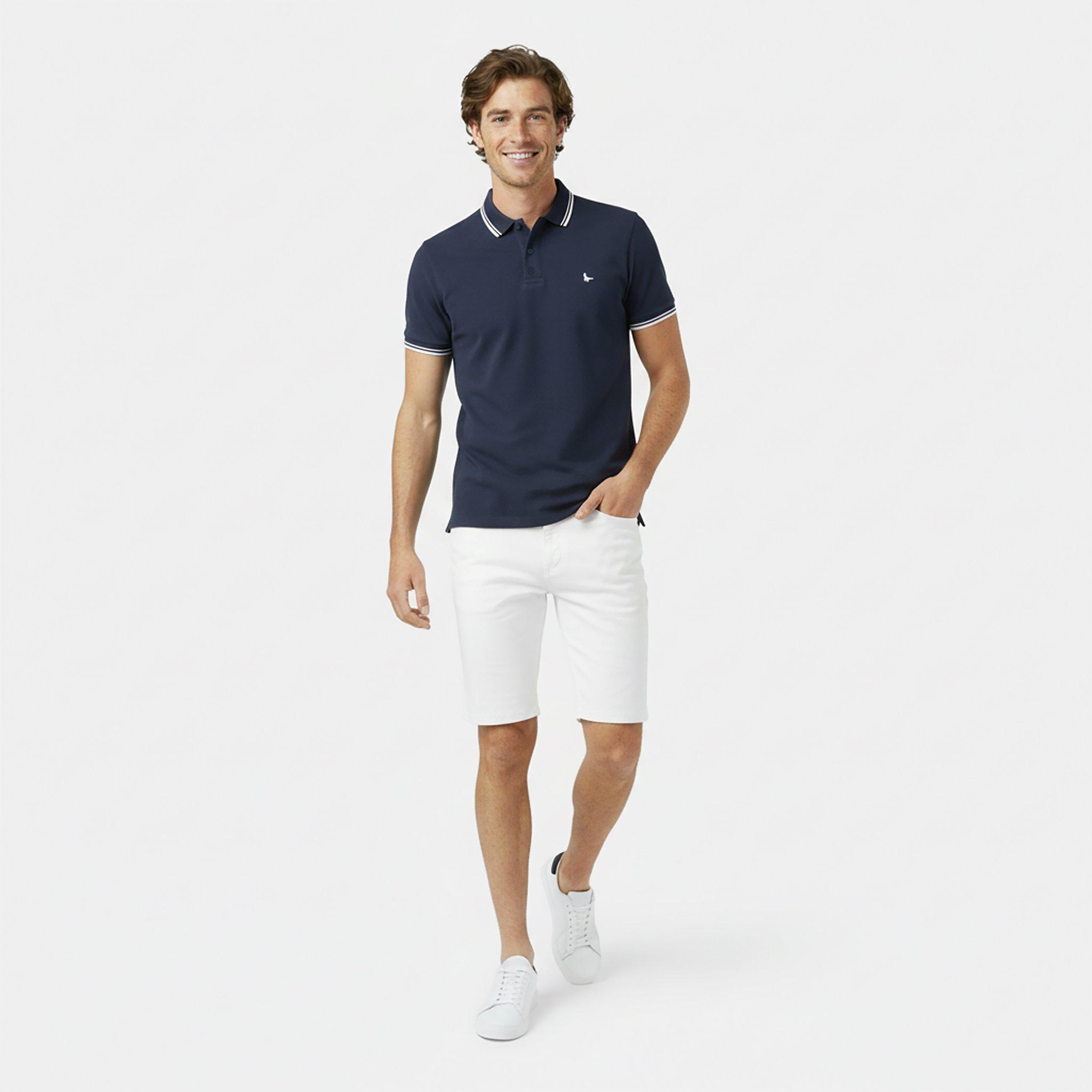 Navy - Jack Wills - Edgeware Tipped Polo - 5
