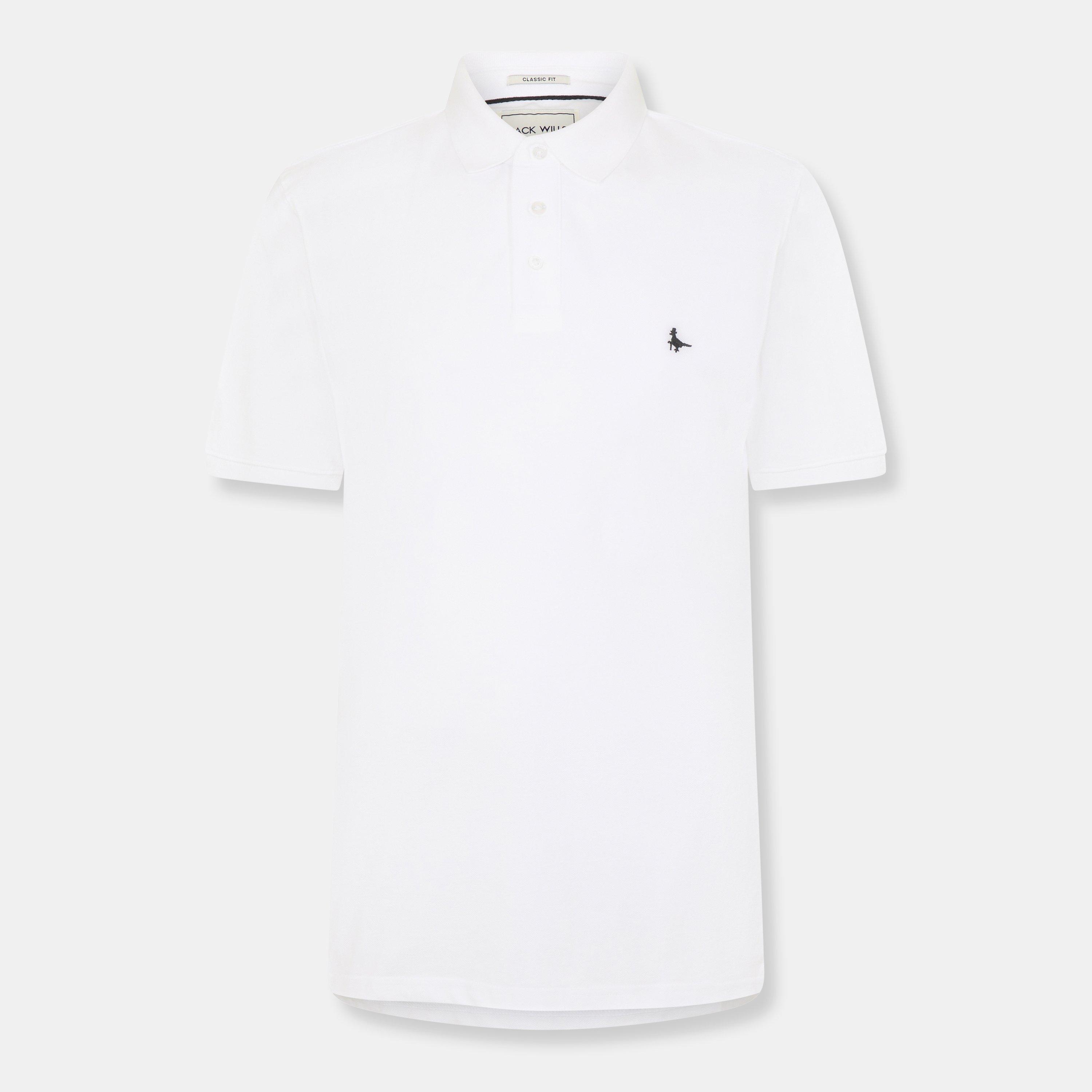 Jack Wills Men's Aldgrove Classic Polo - White - 2XS