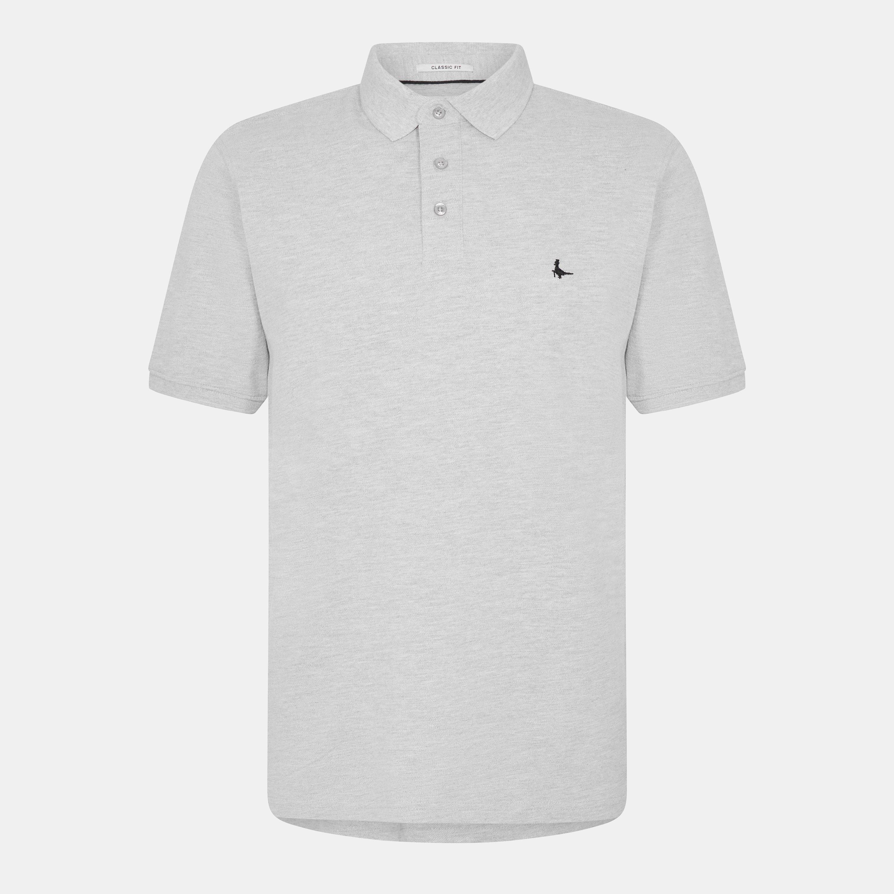Jack Wills Men's Aldgrove Classic Polo - Grey Marl - XL