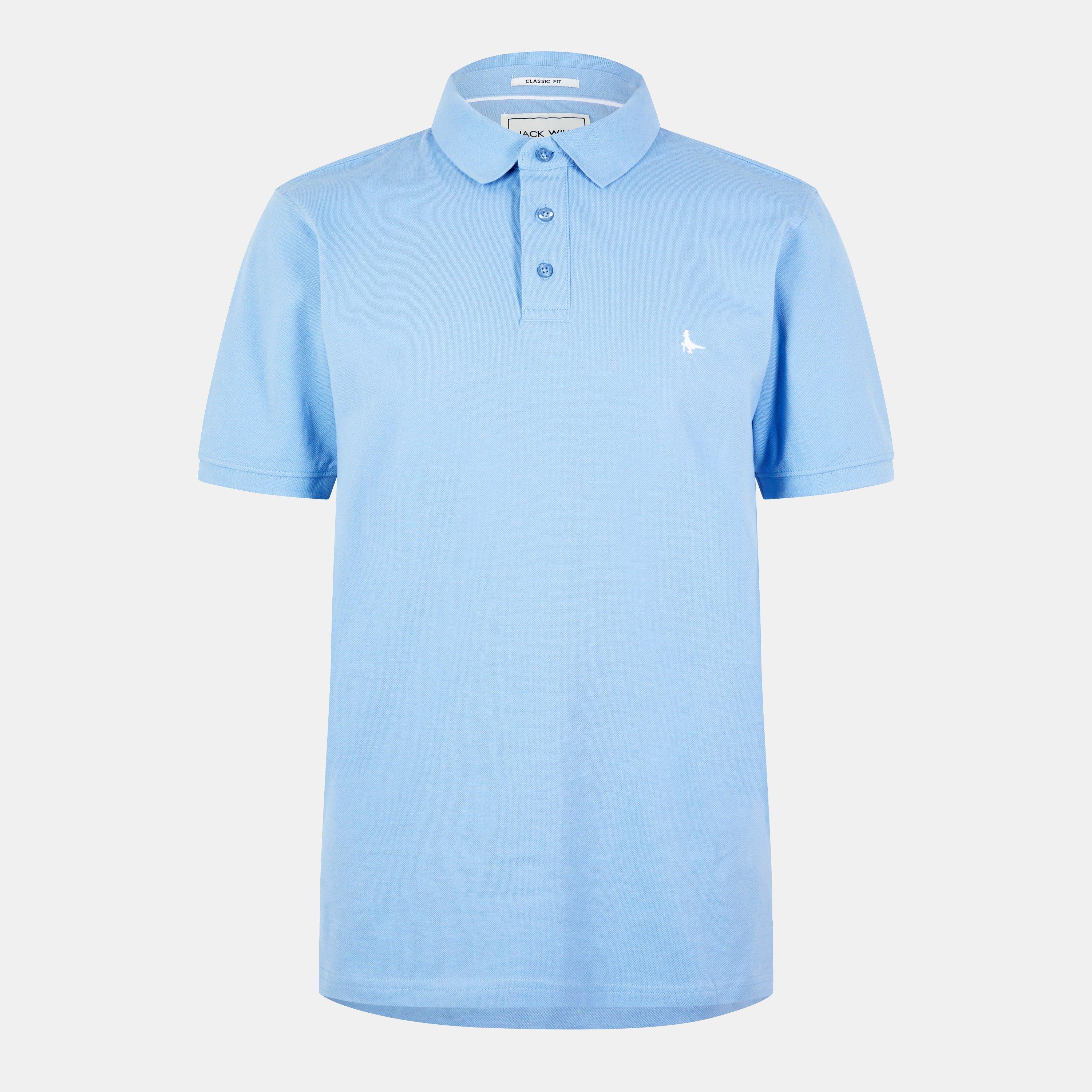Jack Wills Men's Aldgrove Classic Polo - Sky - XS