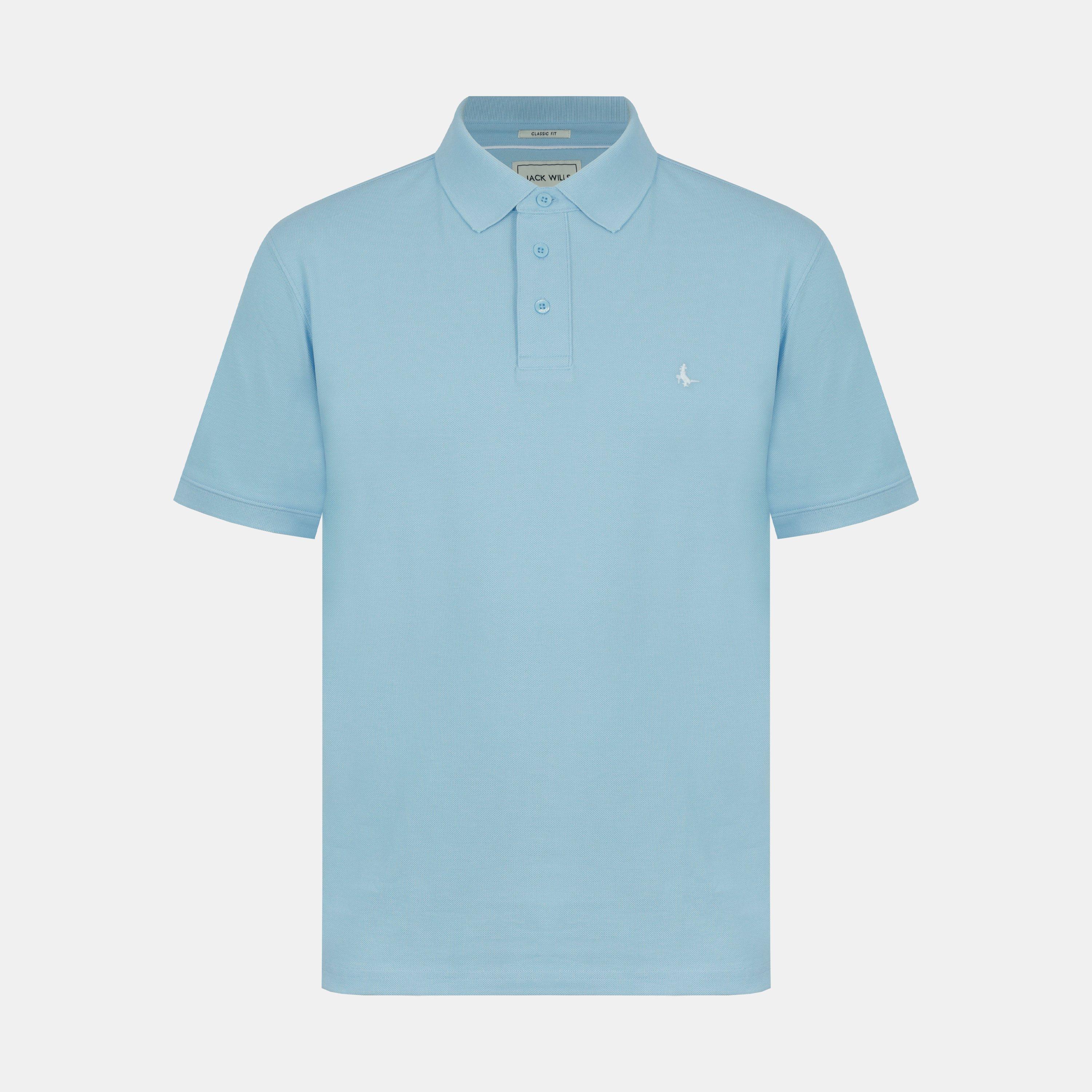 Jack Wills Men's Aldgrove Classic Polo - Fresh Sky - M