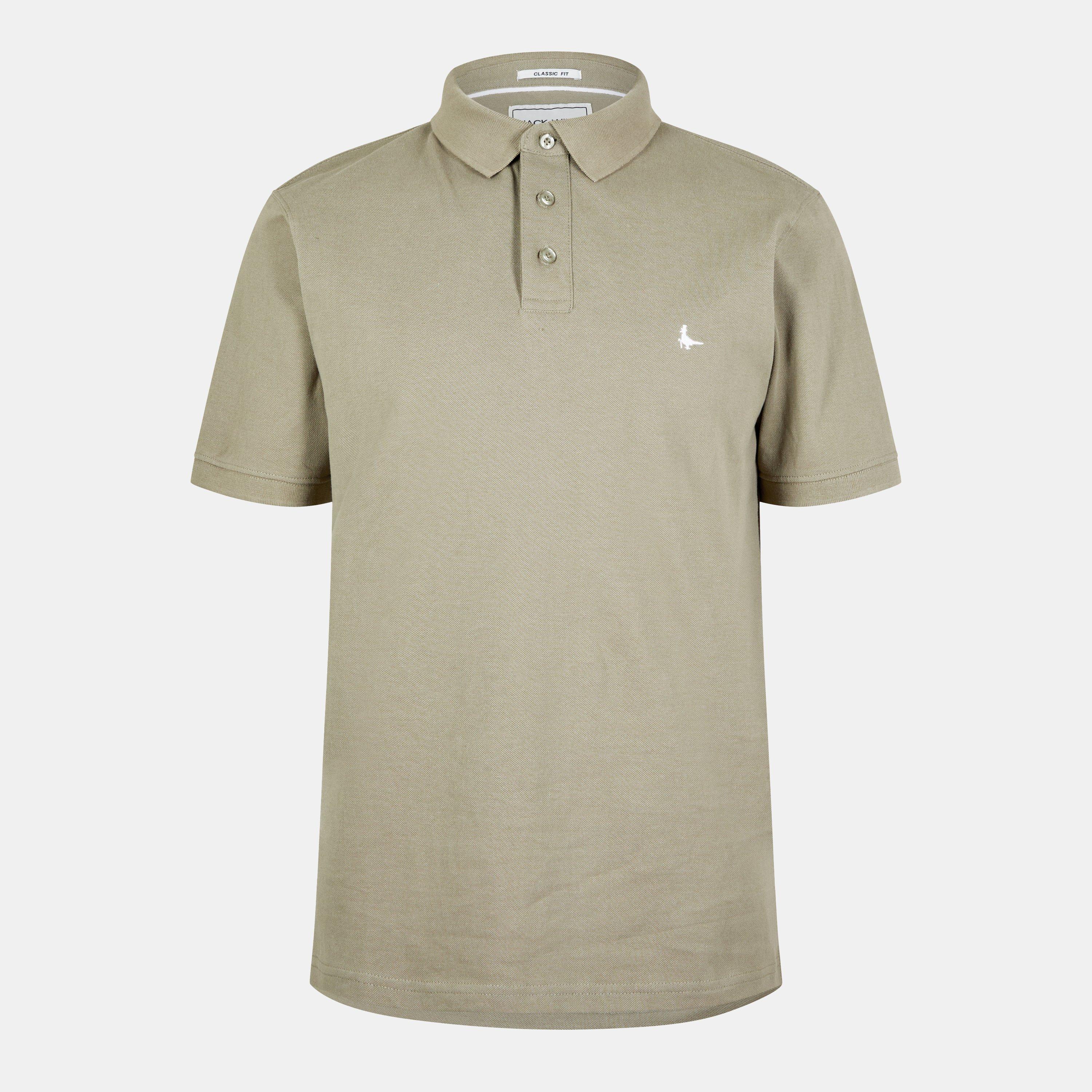 Jack Wills Men's Aldgrove Classic Polo - Silver Sage - S