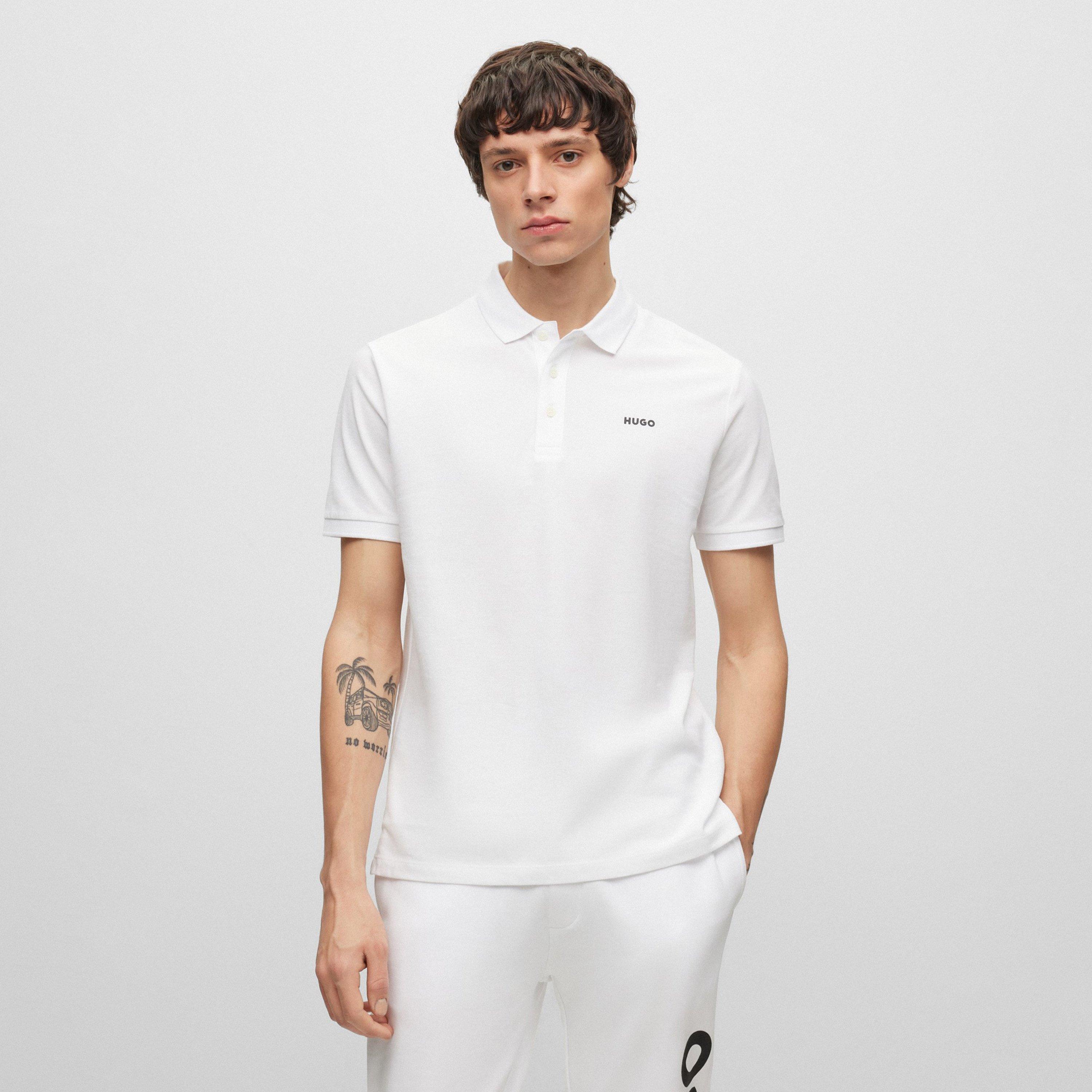 White - Hugo - Donos Polo Shirt Mens - 2