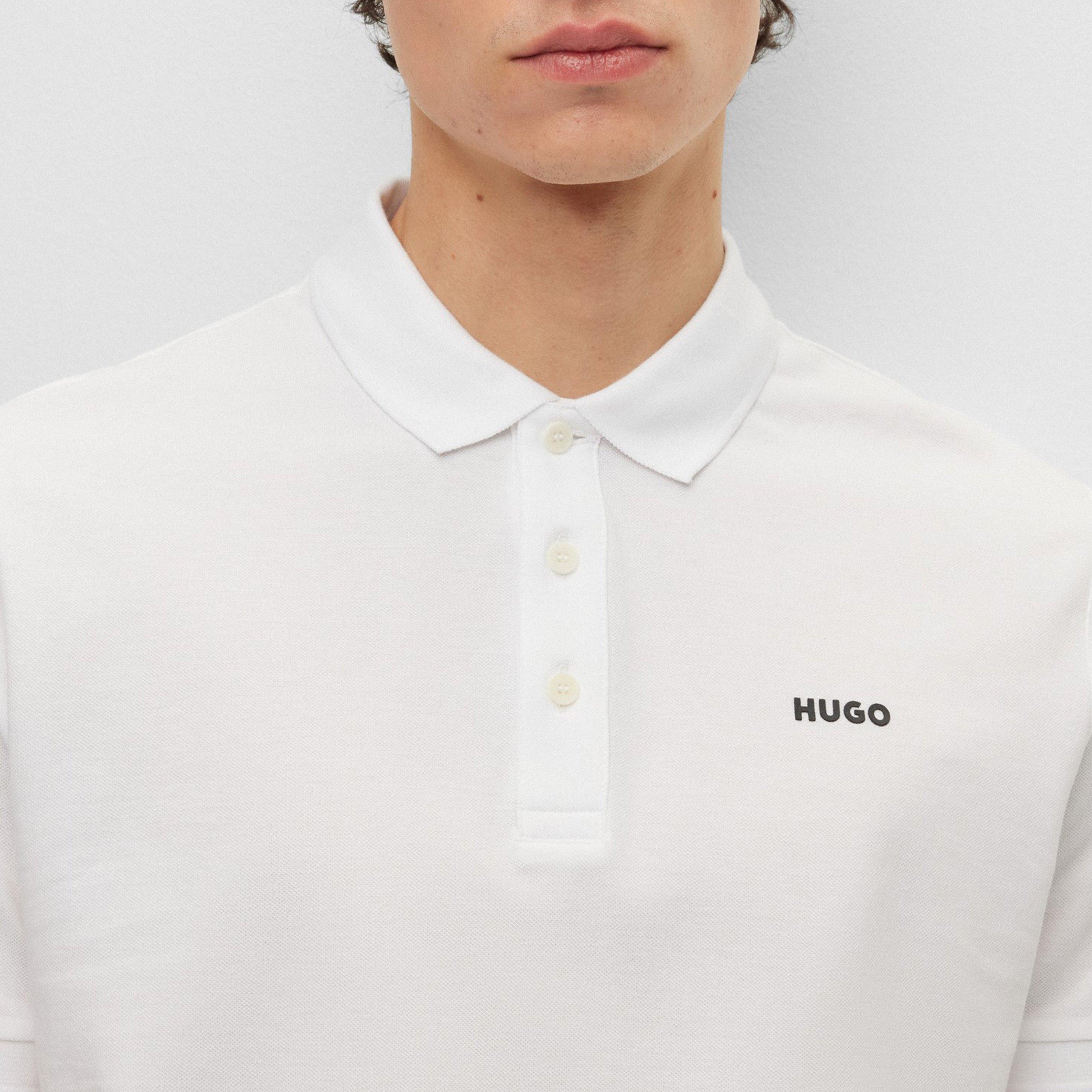 White - Hugo - Donos Polo Shirt Mens - 4