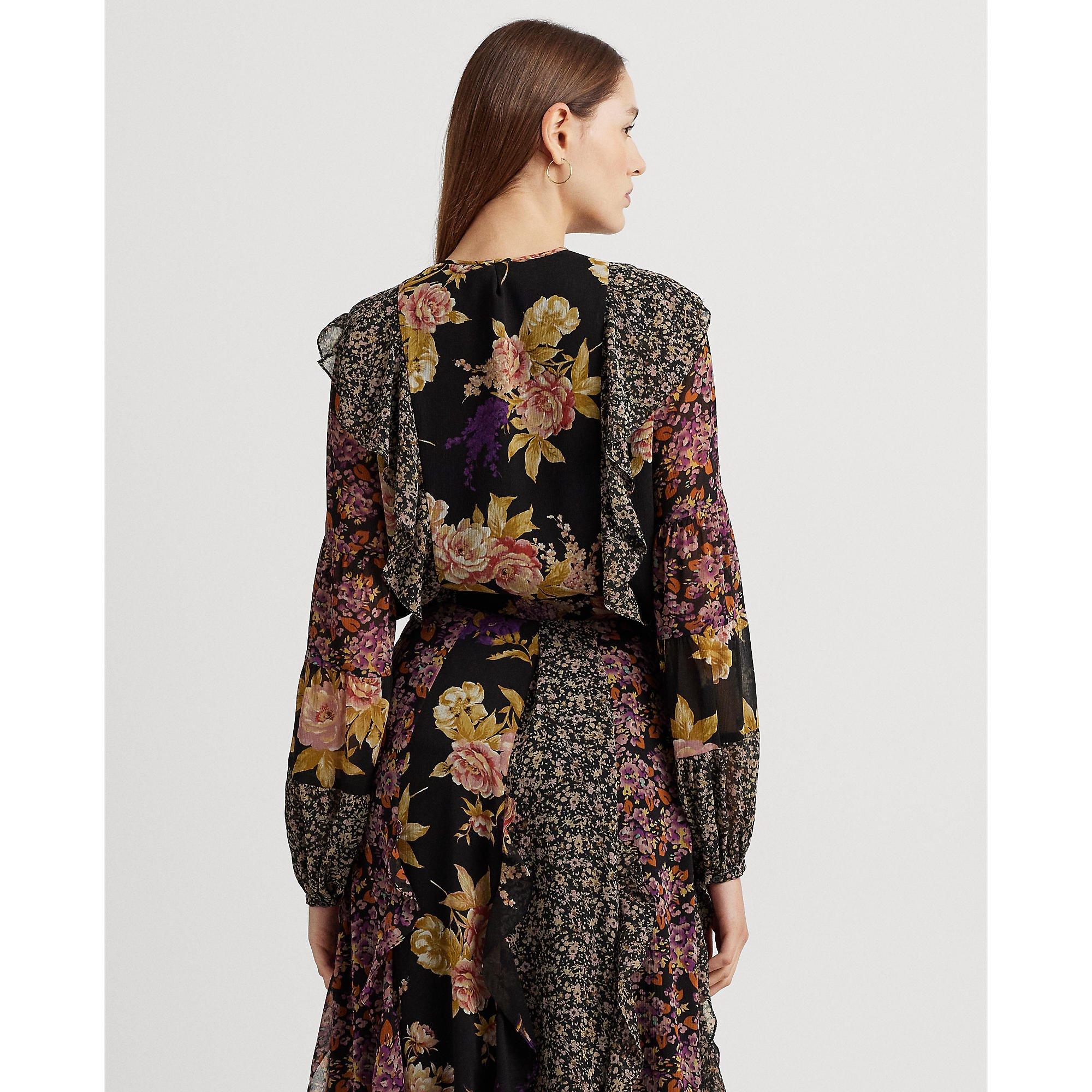 Black/Tan/Multi - Lauren by Ralph Lauren - Rilynn Blouse - 3