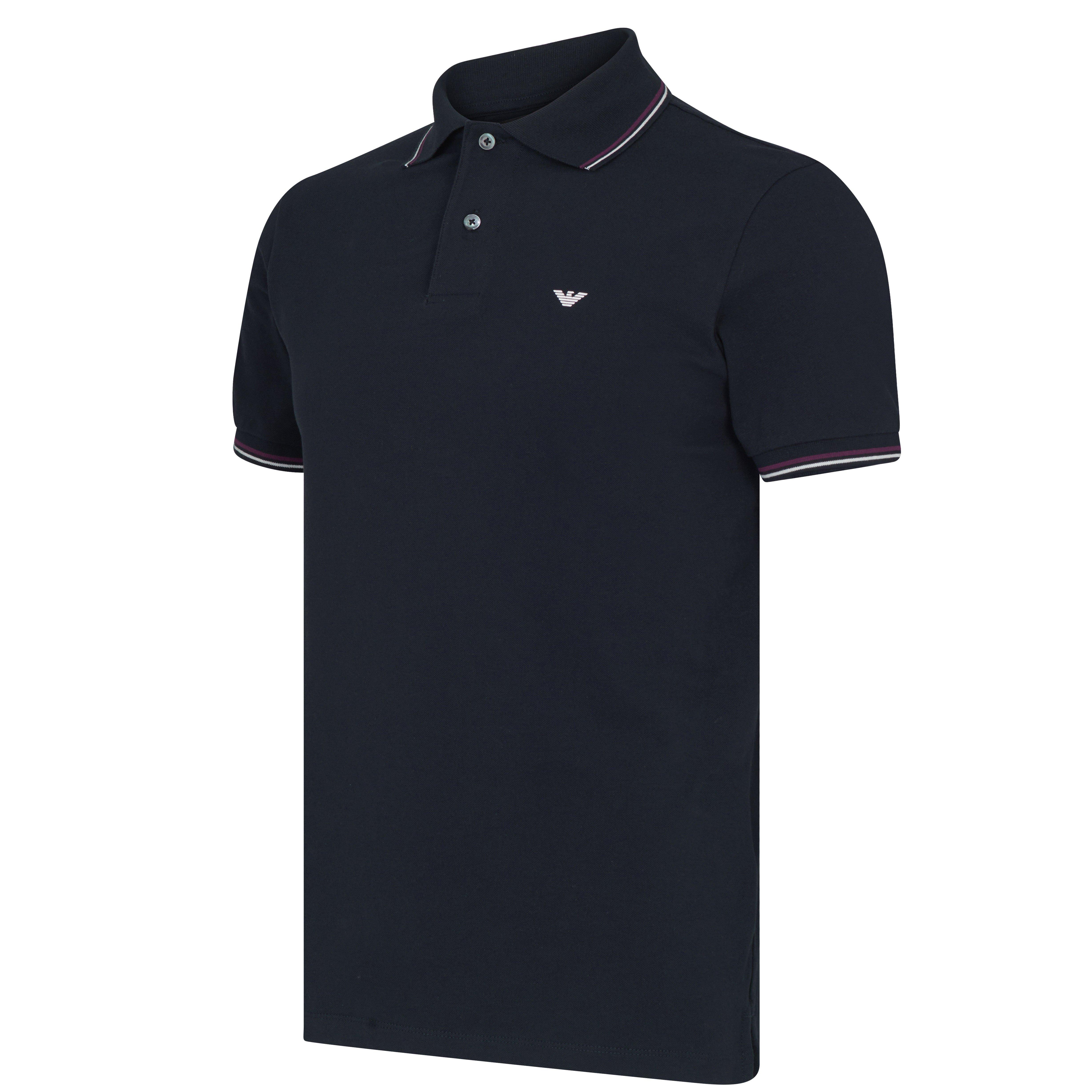 Navy 0920 - Emporio Armani - Men's Regular Fit Polo Shirt - 8
