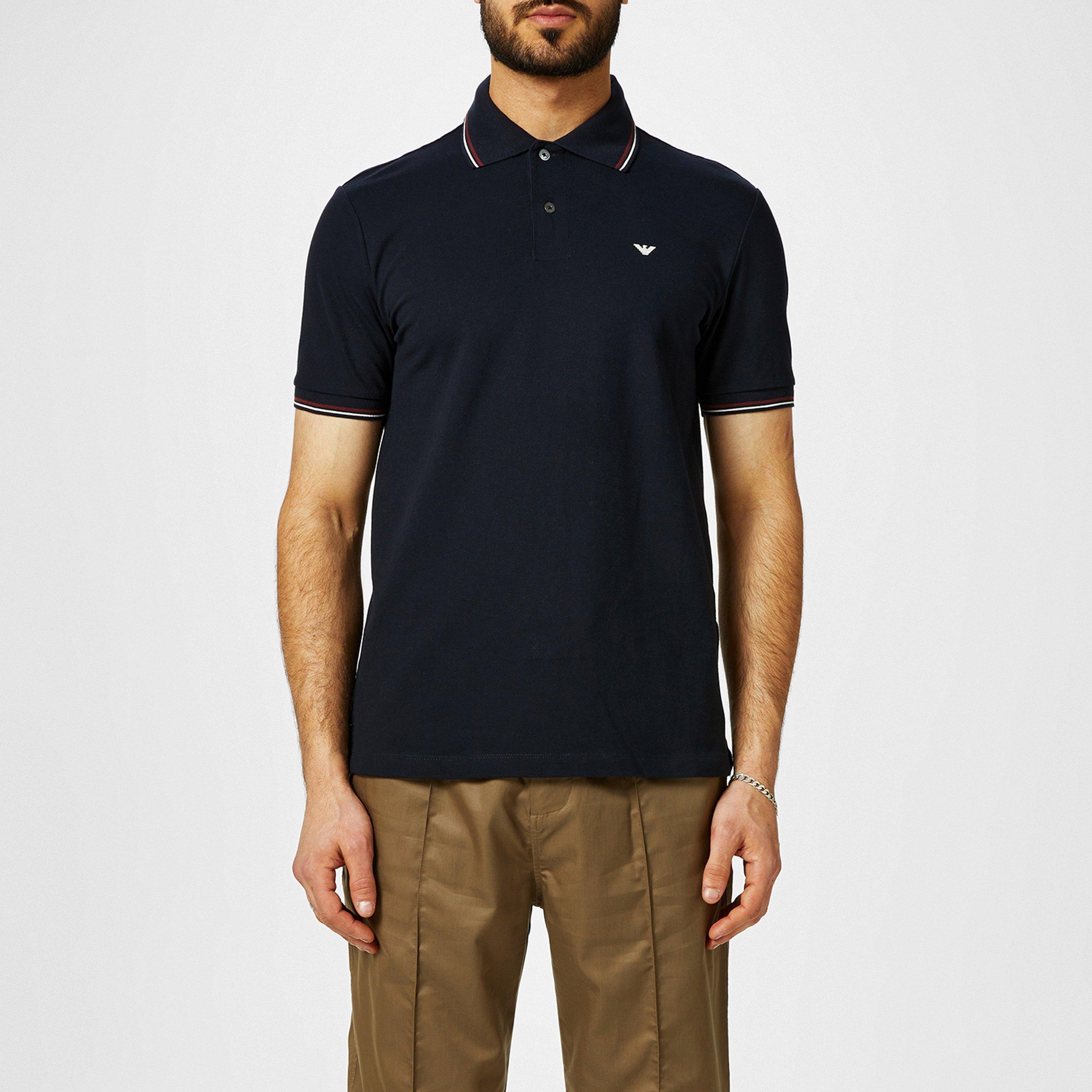 Navy 0920 - Emporio Armani - Men's Regular Fit Polo Shirt - 3