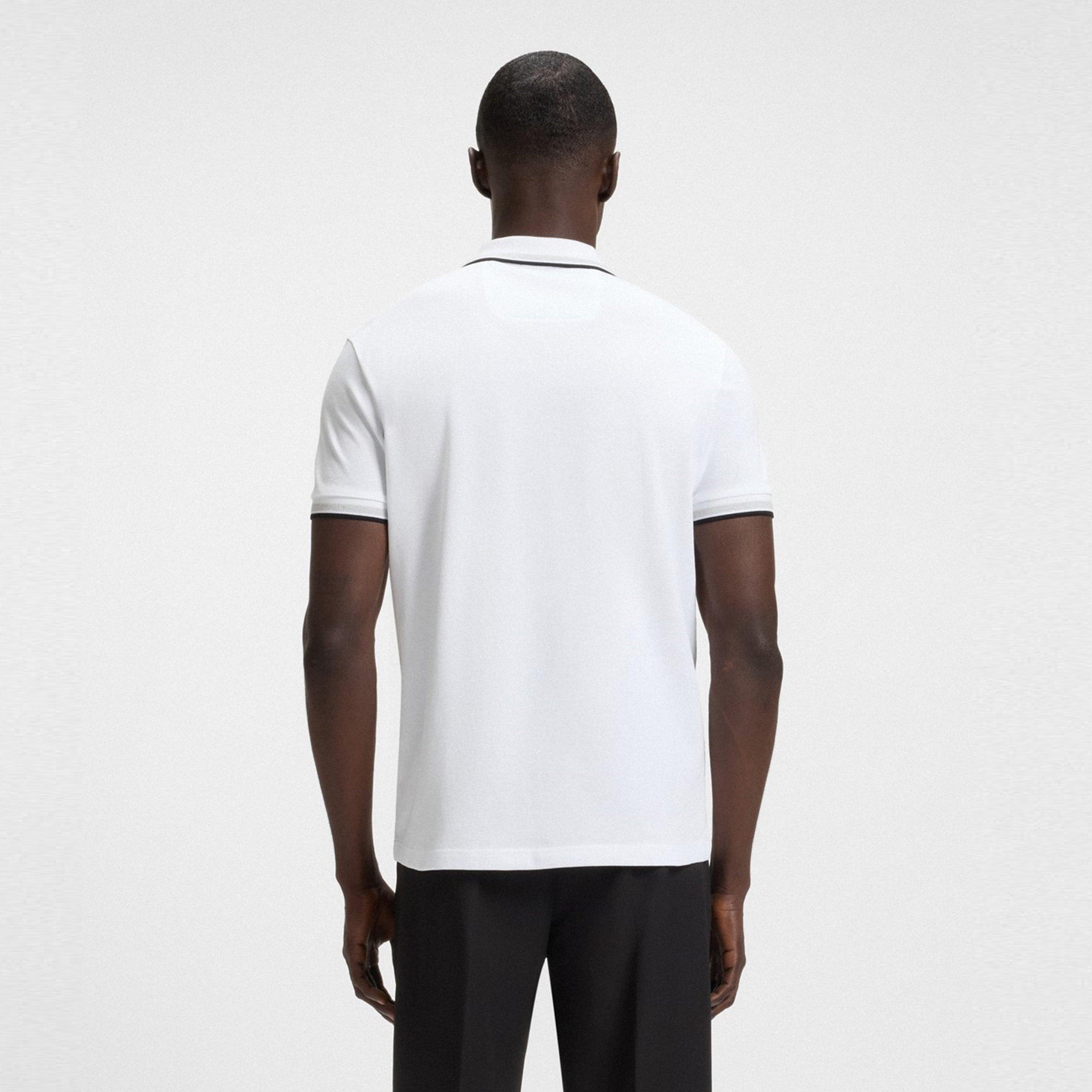 Weiß 100 - Boss - Men's HBG Paddy Polo Shirt with Contrast Tipping - 3