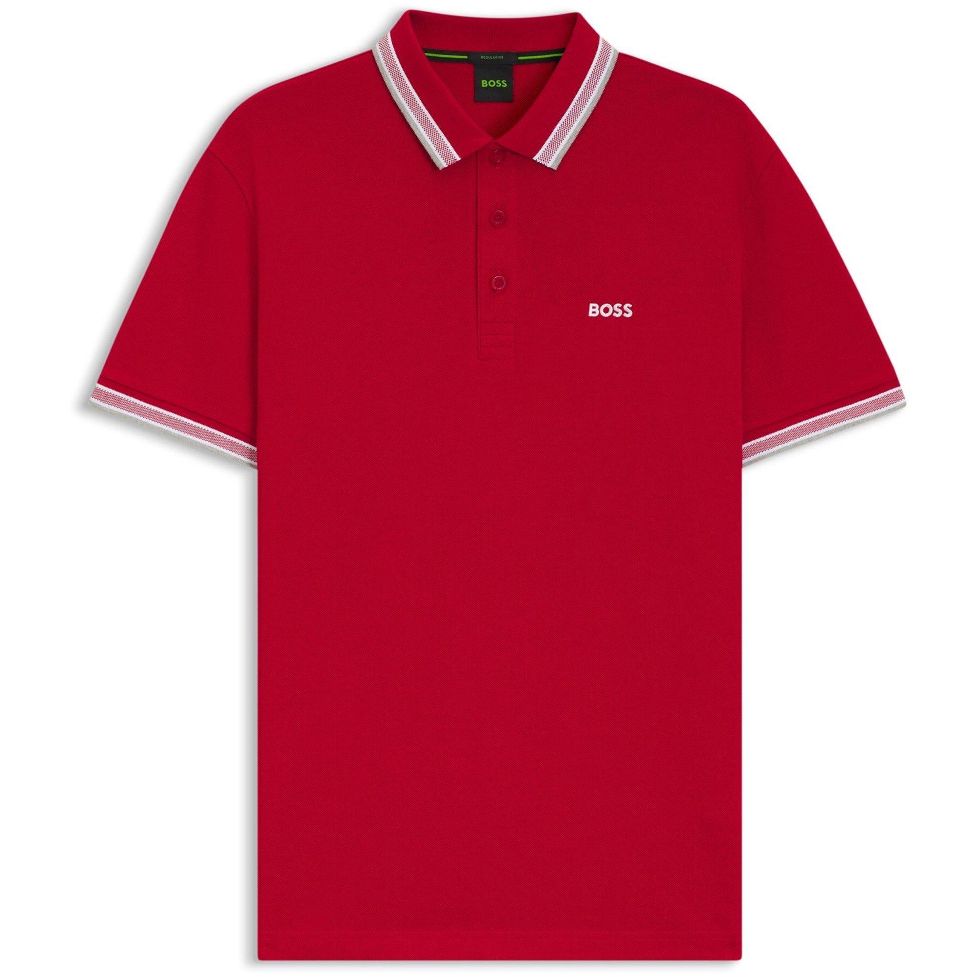 Boss Mens BOSS GREEN Paddy Polo Shirt with Contrast Tipping