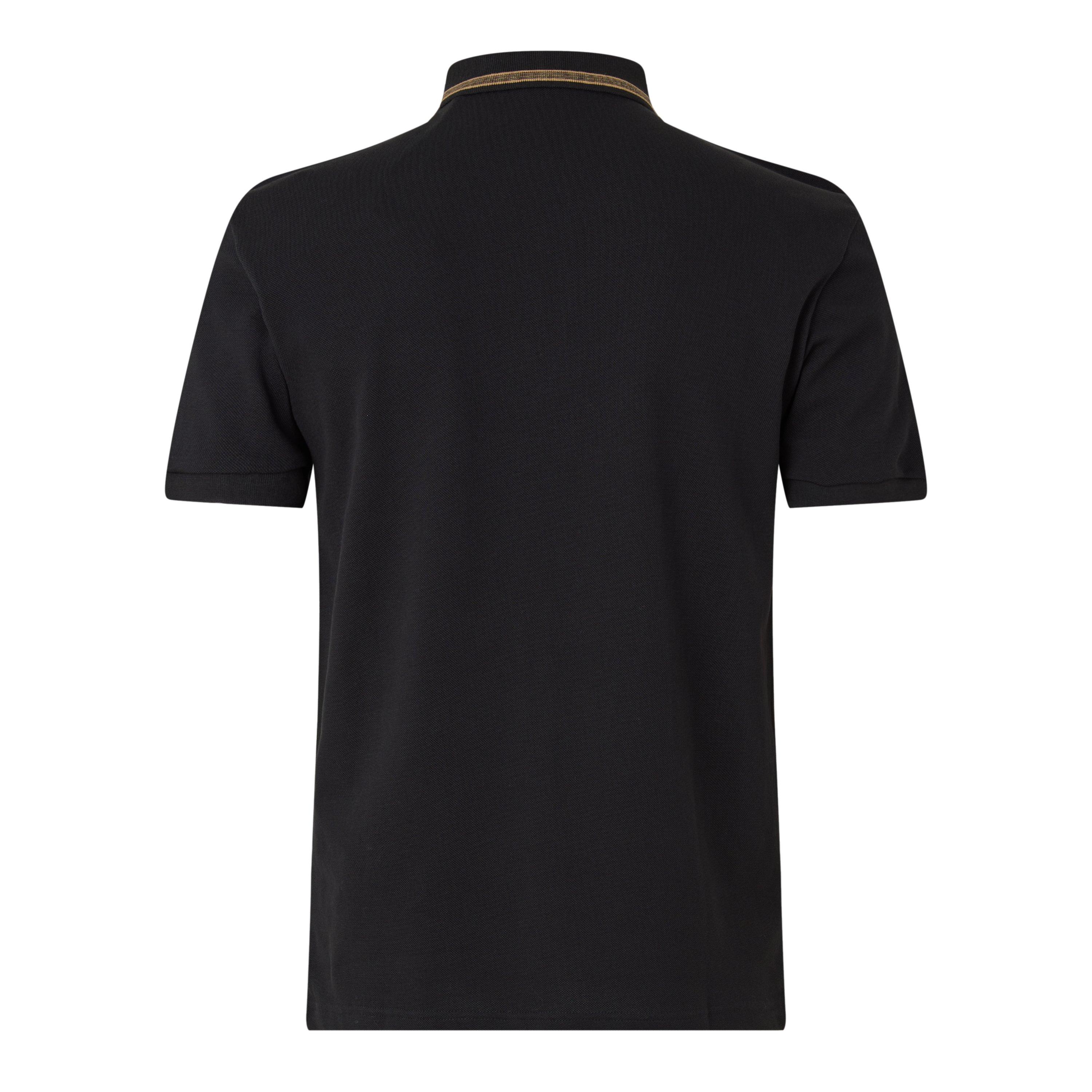Black/Gold 002 - Boss - Mens BOSS GREEN Paddy Polo Shirt with Contrast Tipping - 2