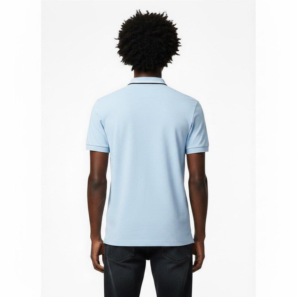 Pas Blue 450 - Boss - Mens BOSS GREEN Paddy Polo Shirt with Contrast Tipping - 4