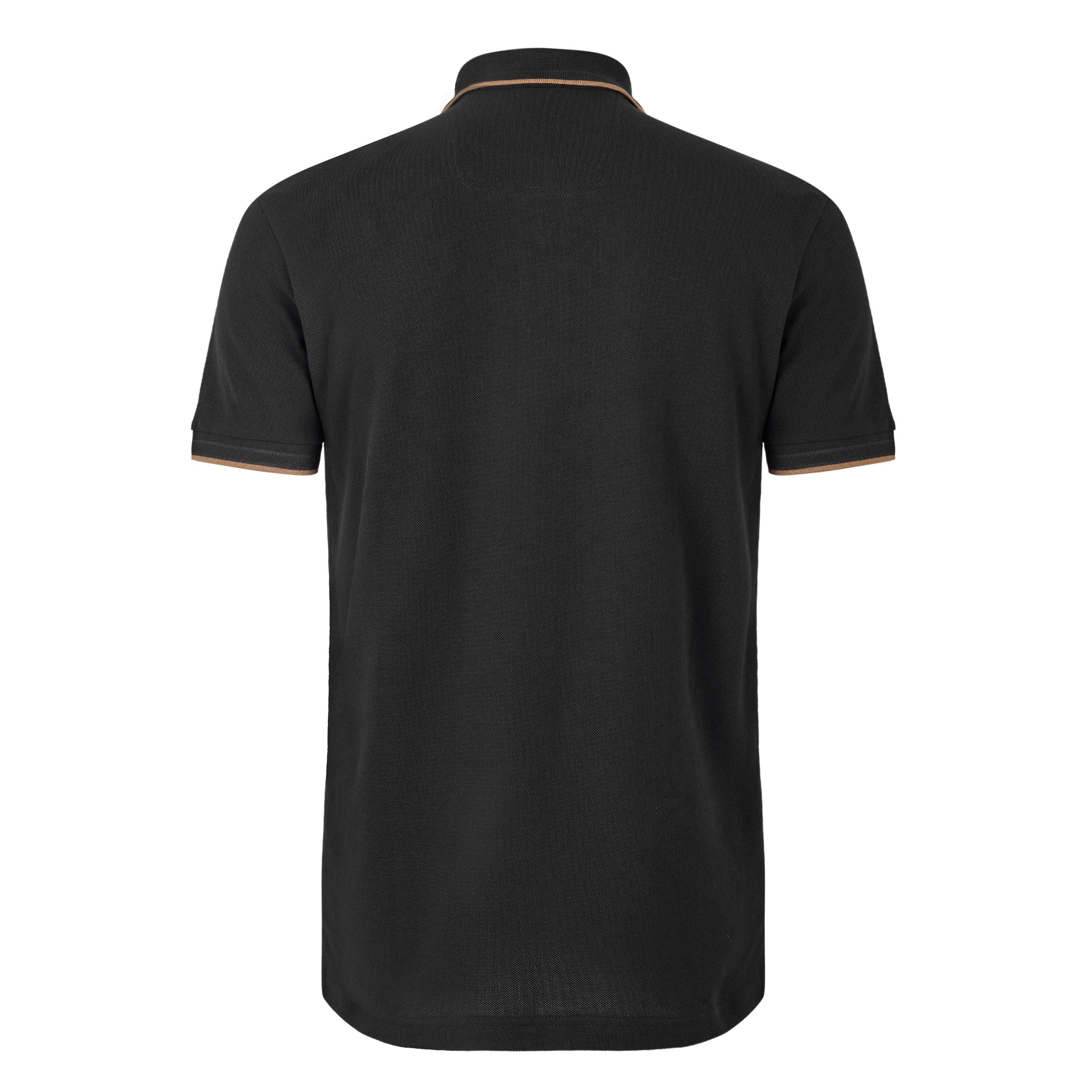 Navy/Gold 401 - Boss - Mens BOSS GREEN Paddy Polo Shirt with Contrast Tipping - 2