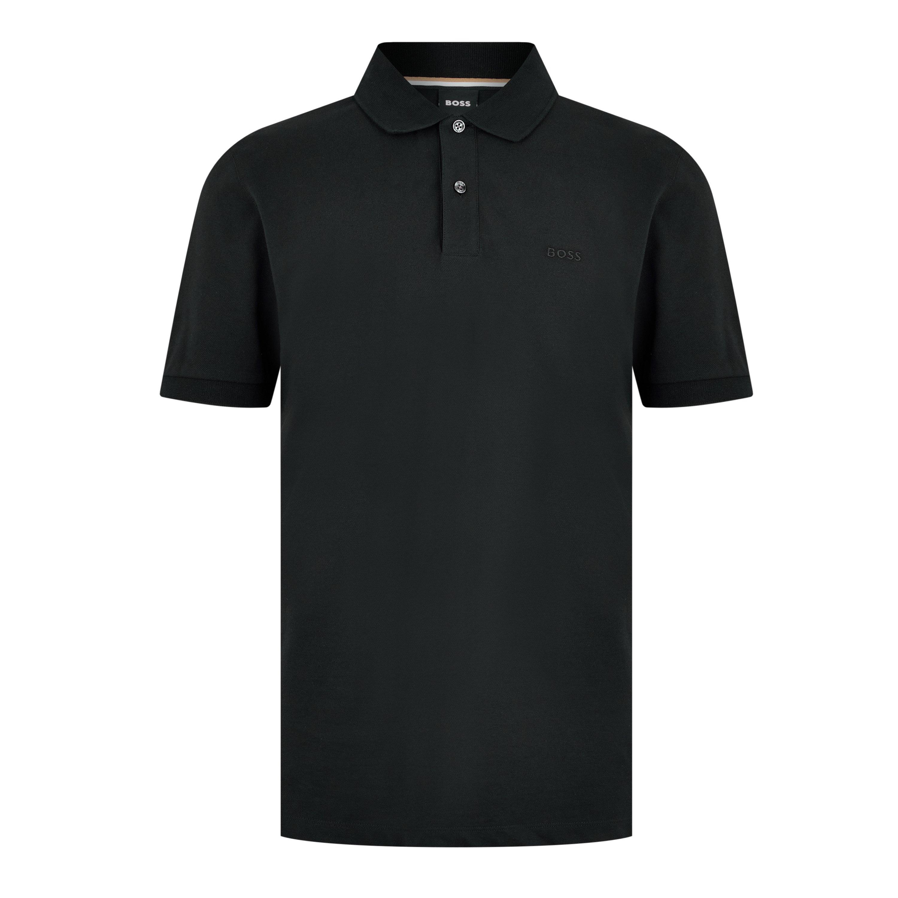 Black 001 - Boss - Mens BOSS BLACK Pallas Polo Iconic Logo Embroidered Shirt - 7