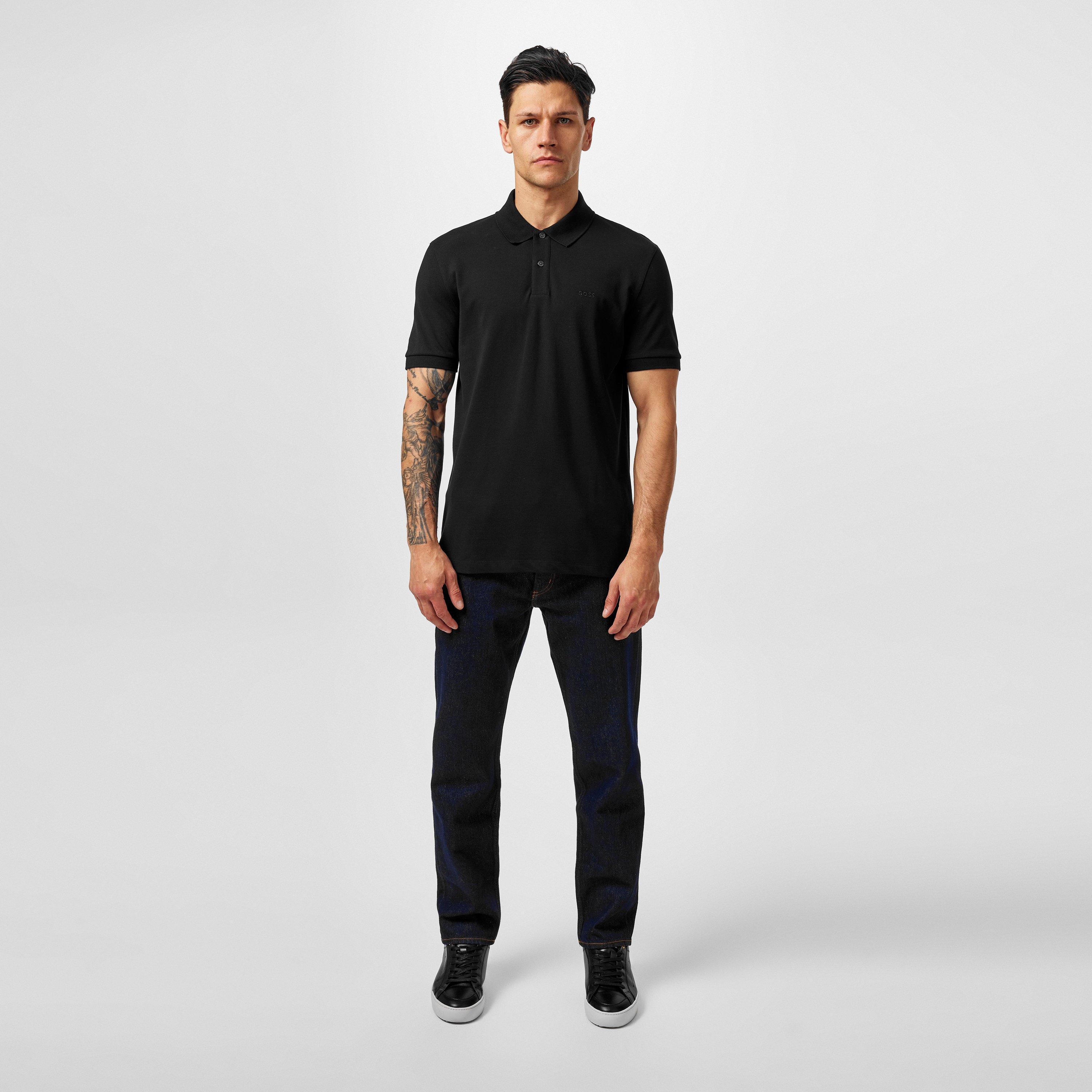Black 001 - Boss - Mens BOSS BLACK Pallas Polo Iconic Logo Embroidered Shirt - 6