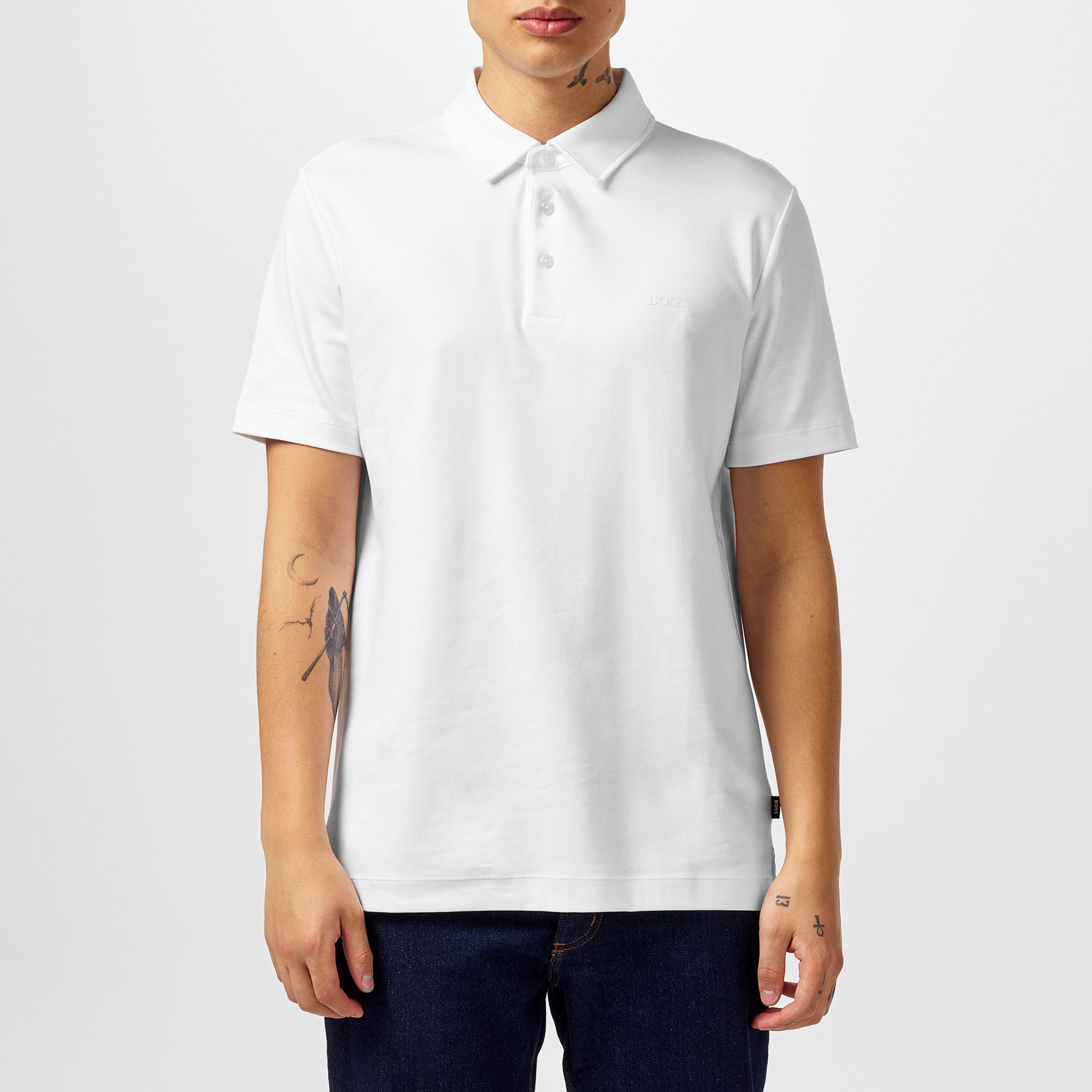 White 100 - Boss - Men's Black Palosh 30 Slim Fit Polo Shirt - 3