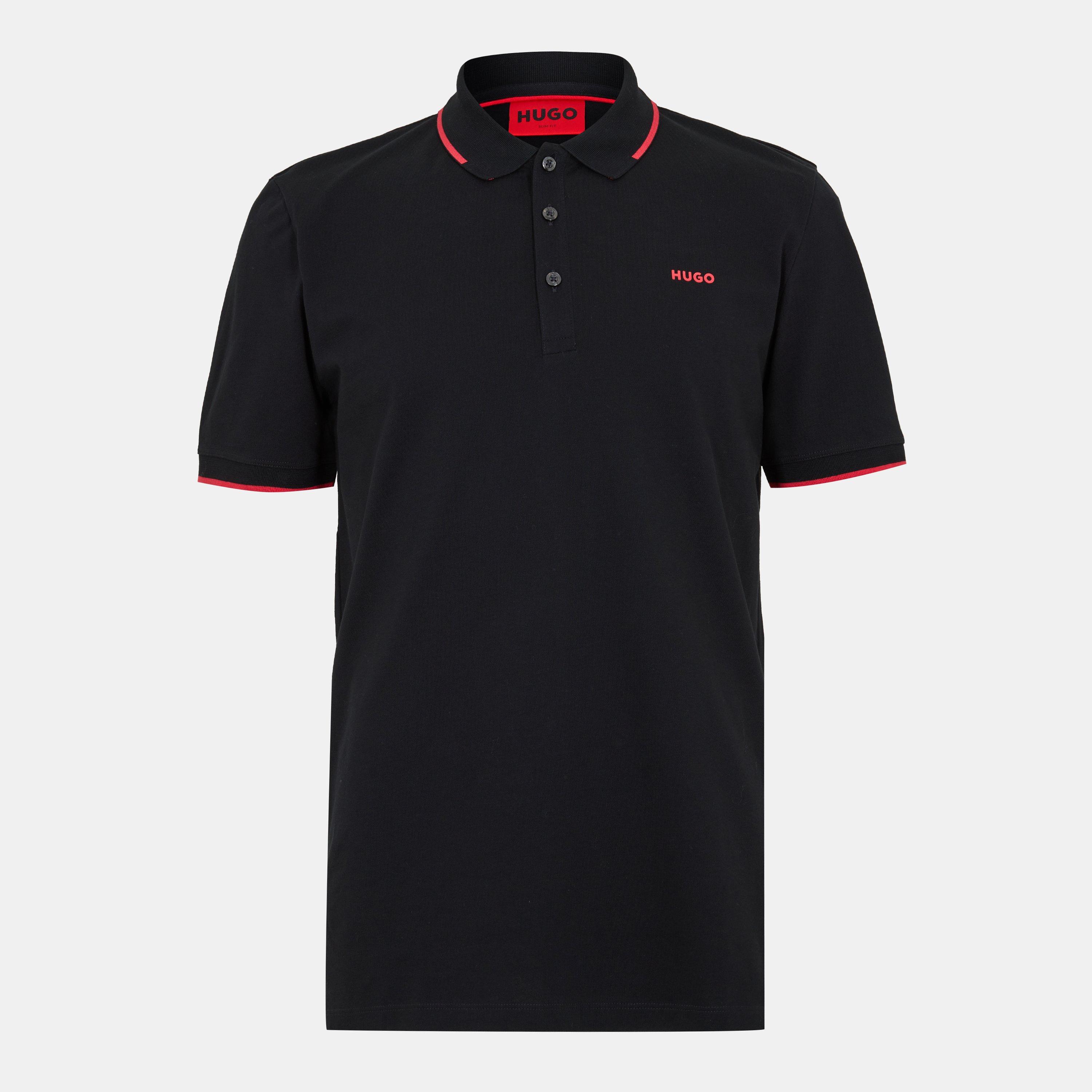 Hugo Men's Dinoso Polo Shirt - Black 001 - 2XL