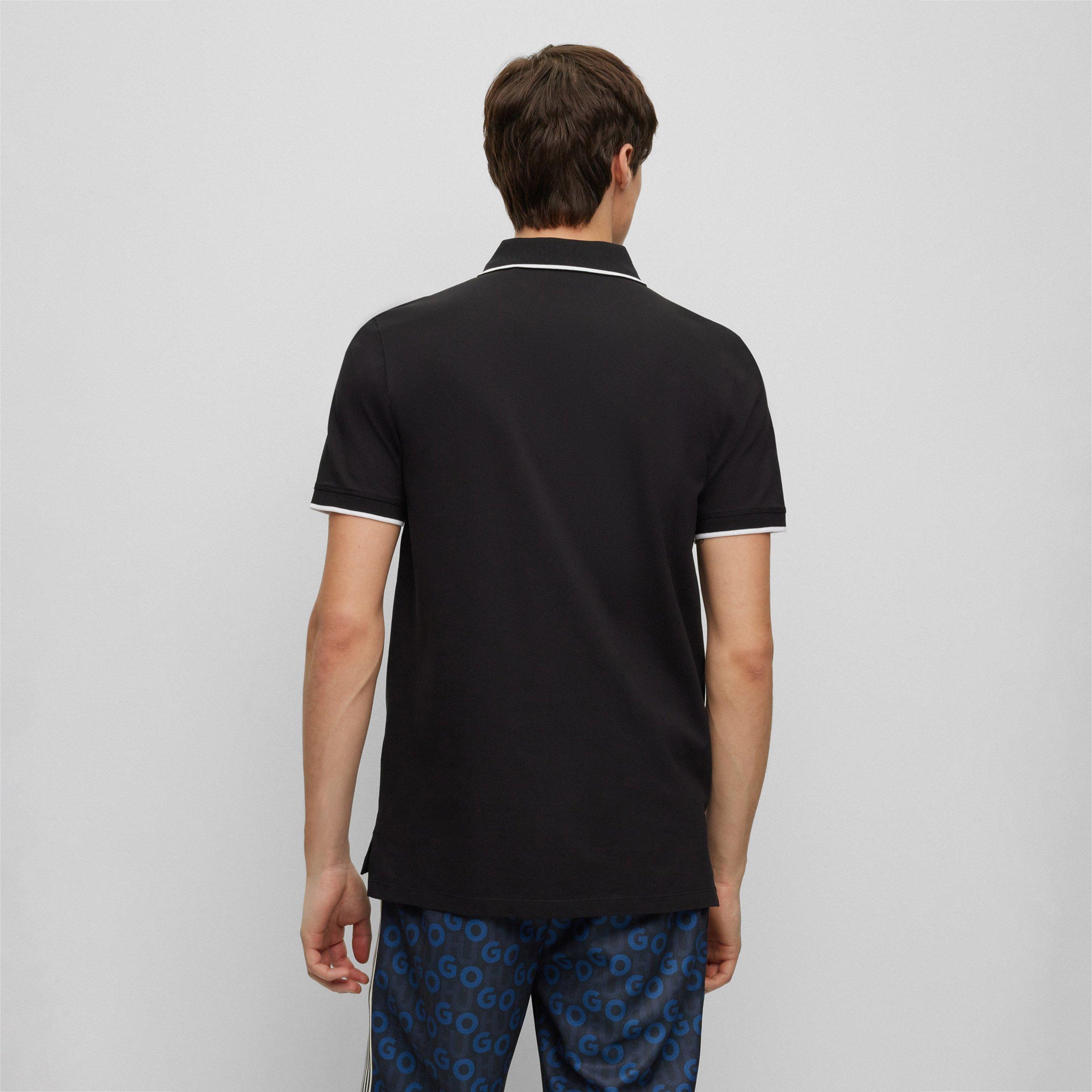 Black 001 - Hugo - Dinoso Polo Shirt - 4