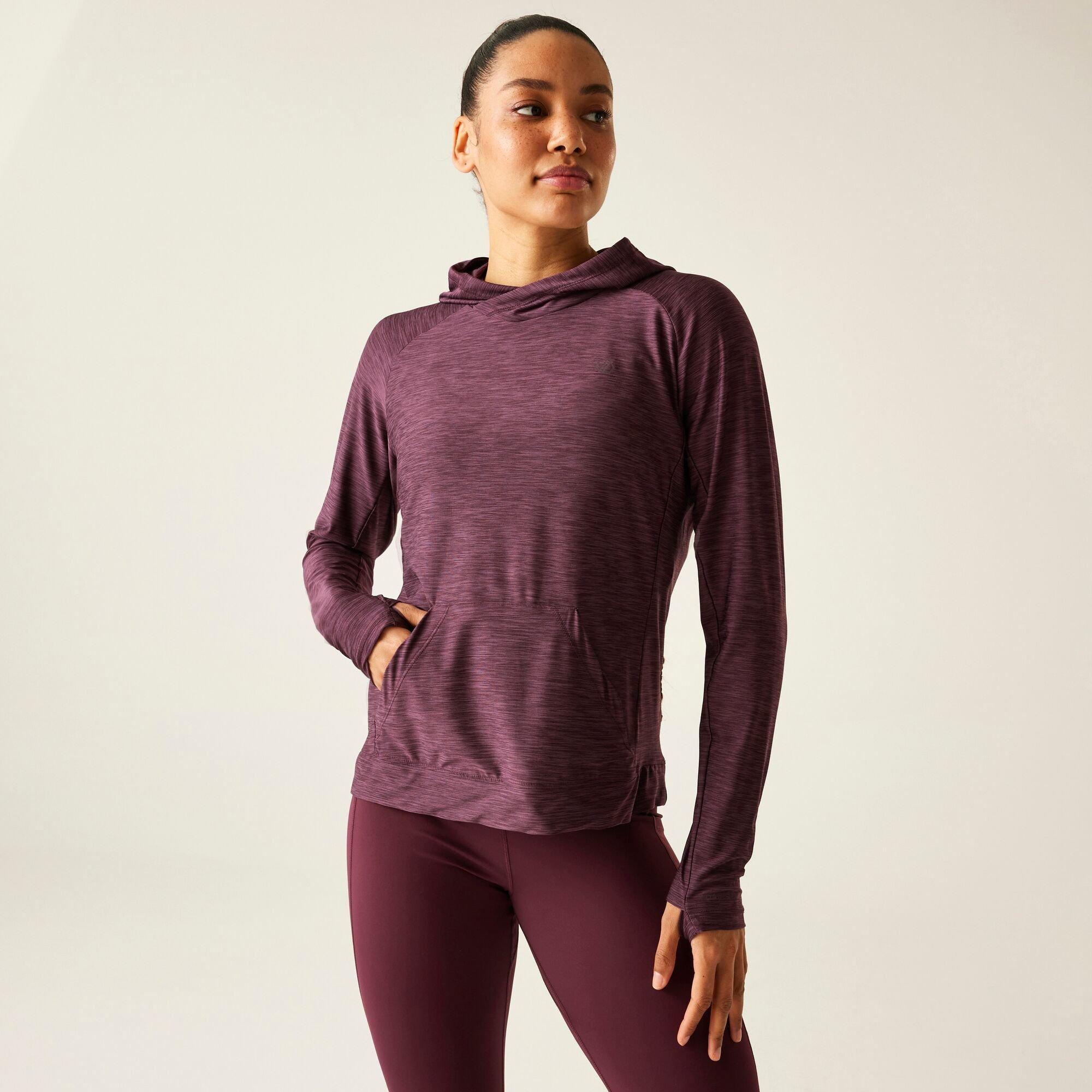 Dare 2B Women's Sprint Quick-Drying Upf 40+ Hoodie - Fig - 14
