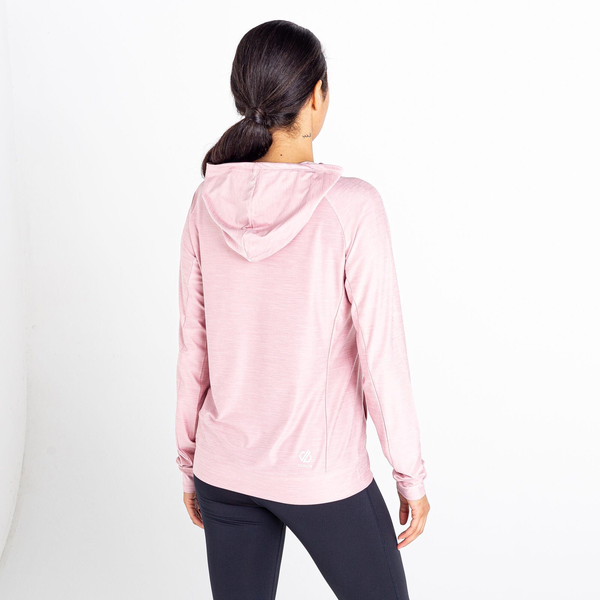 Powder Pink - Dare 2b - Womens Sprint Quick-Drying UPF 40+ Hoodie - 11
